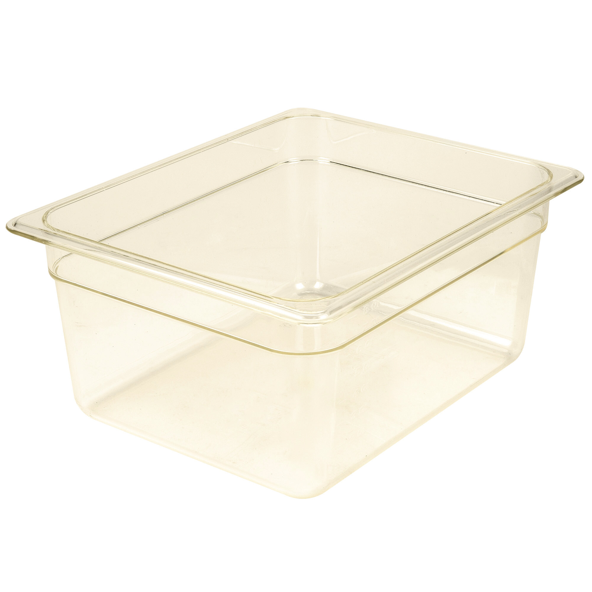 Cambro 26hp150 H-pan™ 1 2 Size Amber High Heat Plastic Food Pan - 6