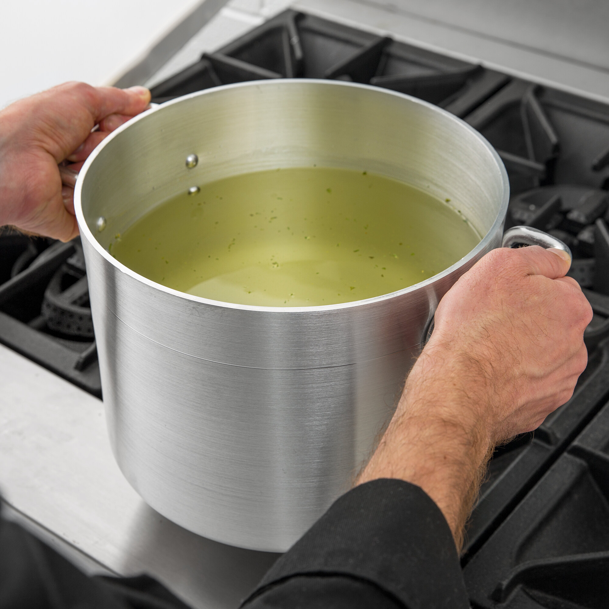 10 Qt. Standard Weight Aluminum Stock Pot