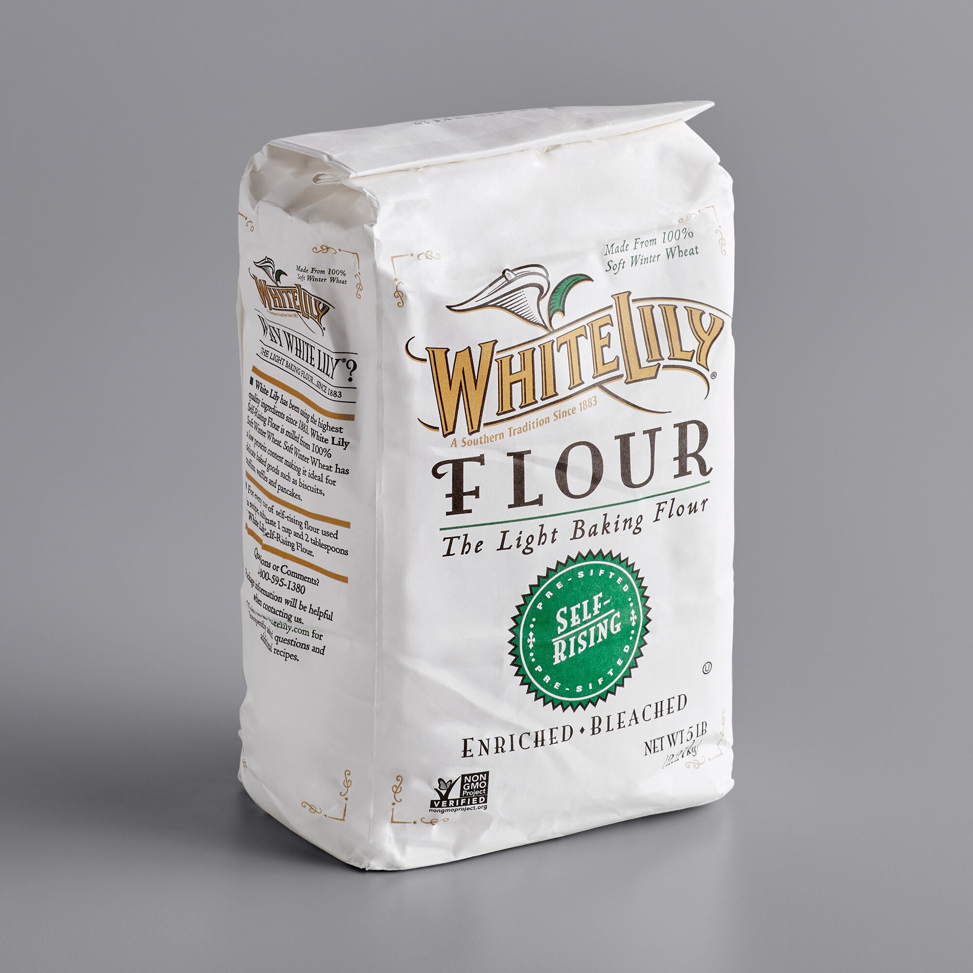 White Lily Enriched Bleached Self Rising Flour 5 Lb 6226