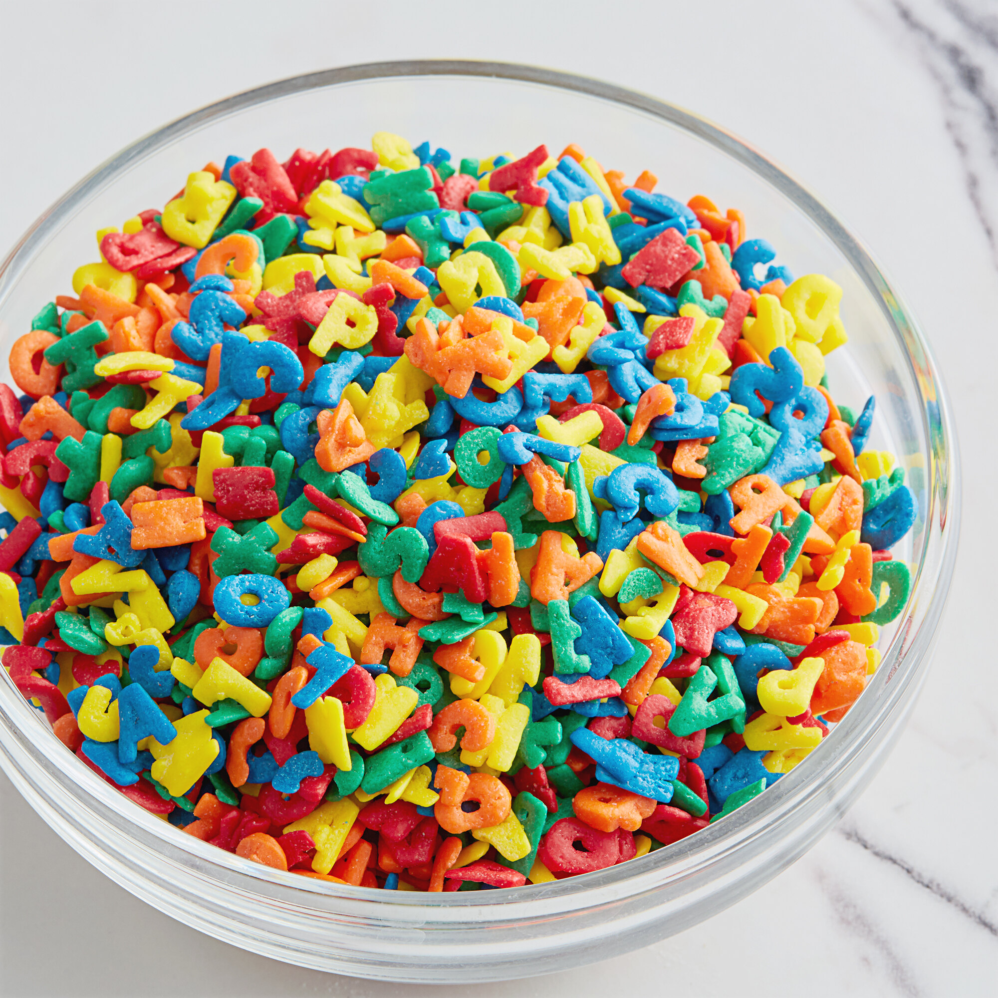 Rainbow Alphabet Sprinkles 25 lb.