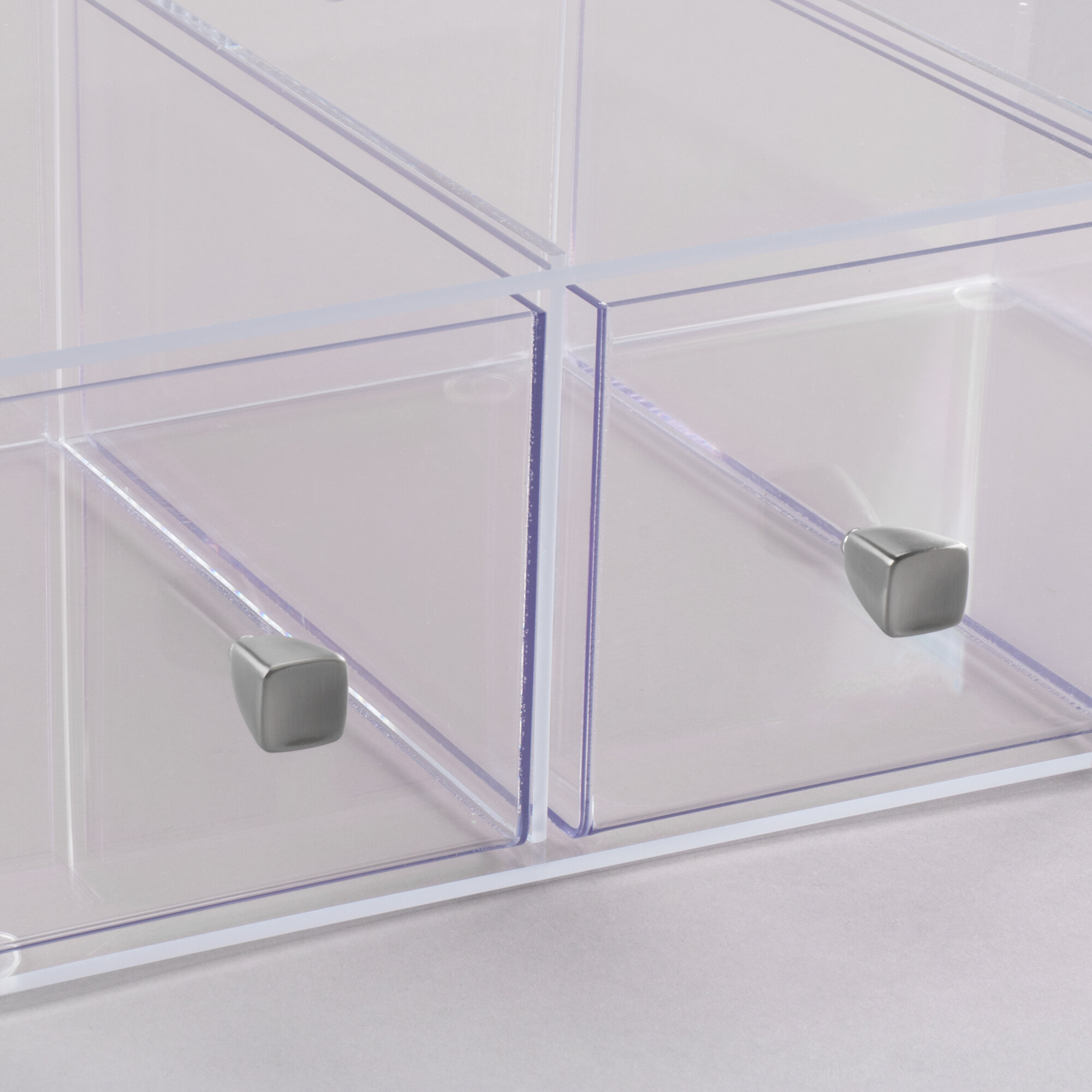 CalMil 1479 Eco Modern Three Drawer Acrylic Bread Box for 1471