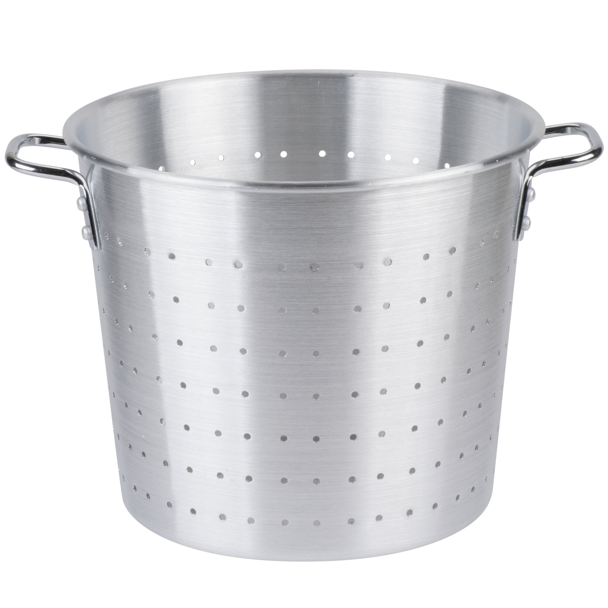 20 Qt. Tapered Aluminum Vegetable Colander with Handles