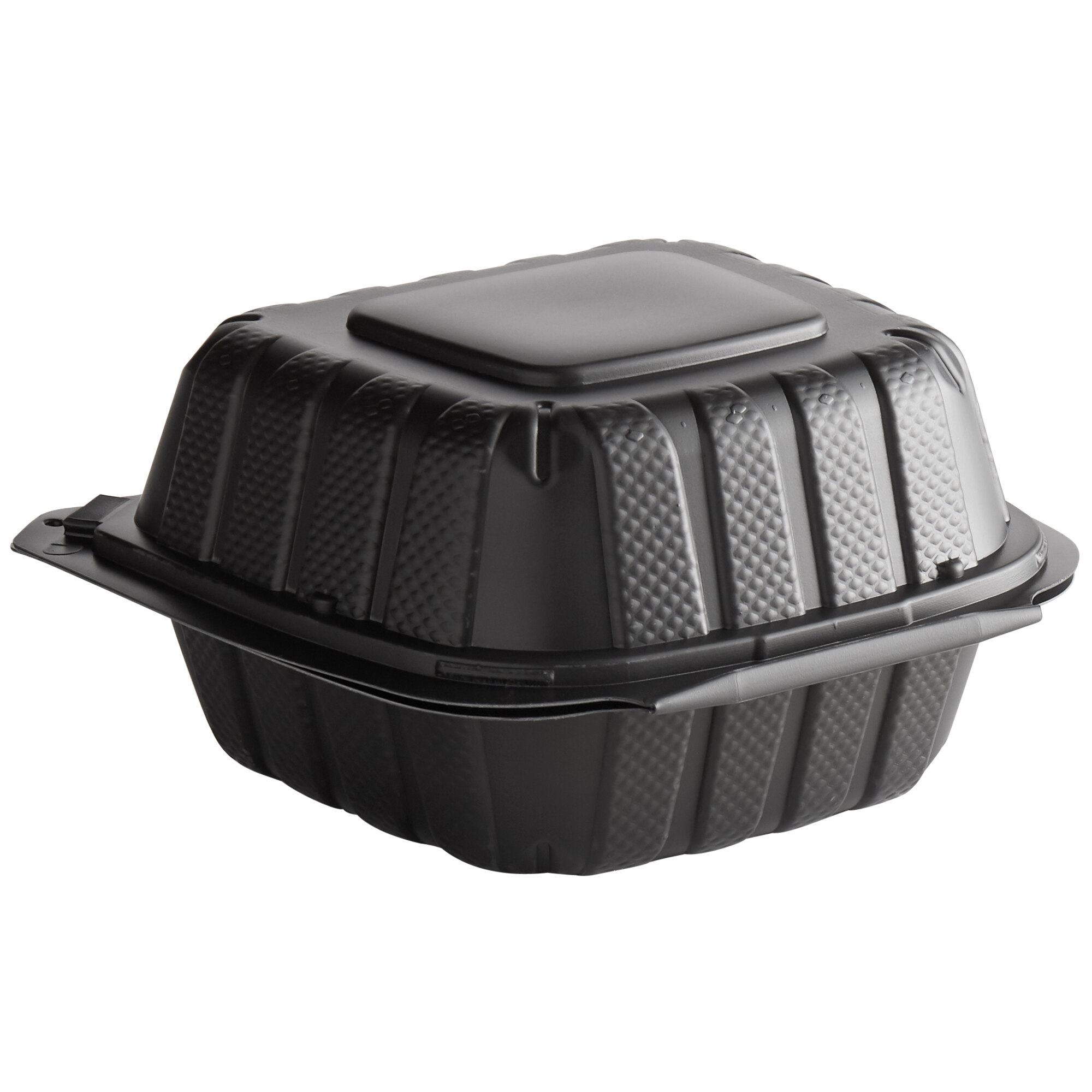 TakeOut Container Microwaveable Black Plastic