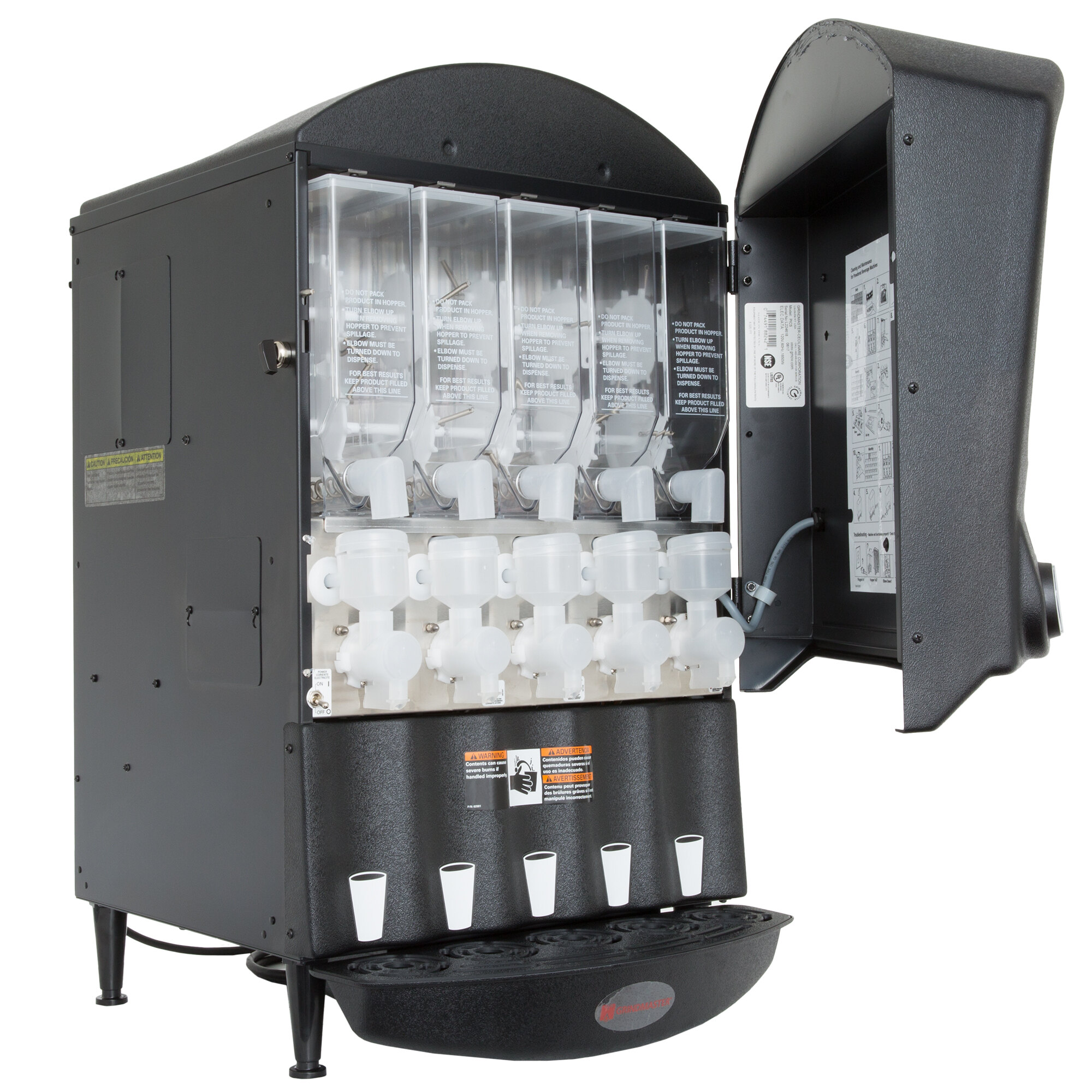 Grindmaster PIC5 Five Flavor Powdered Specialty Beverage Dispenser