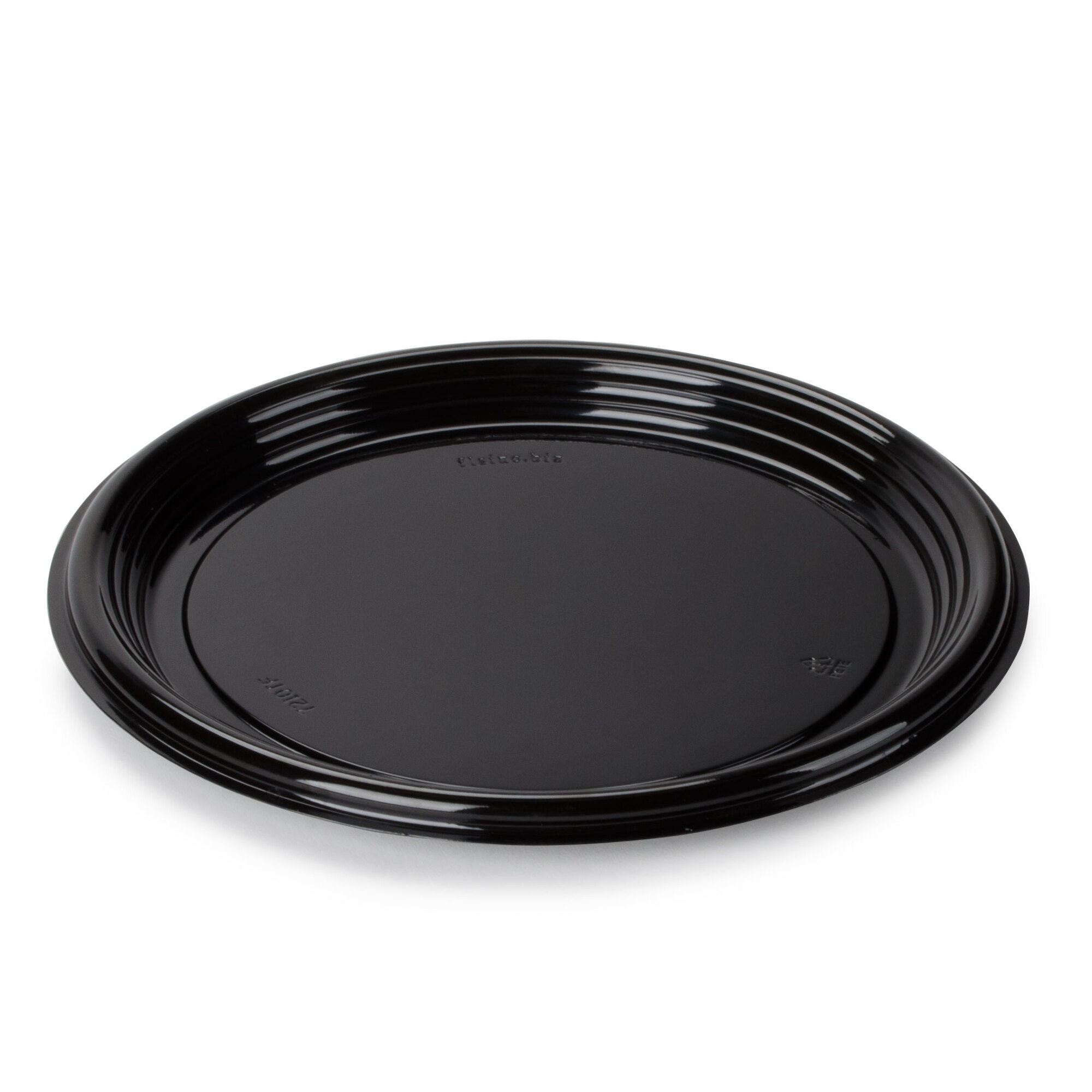 Fineline Platter Pleasers 7210TF-BK PET Plastic Black Thermoform 12 ...