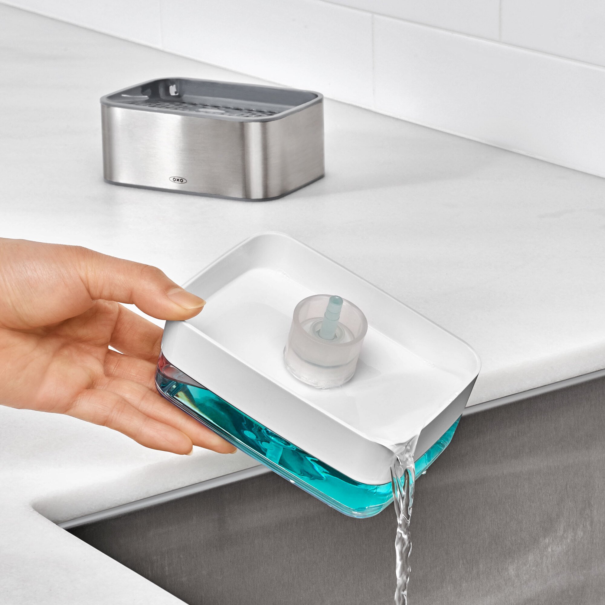 OXO Good Grips Soap Dispensing Sponge Holder 12246400