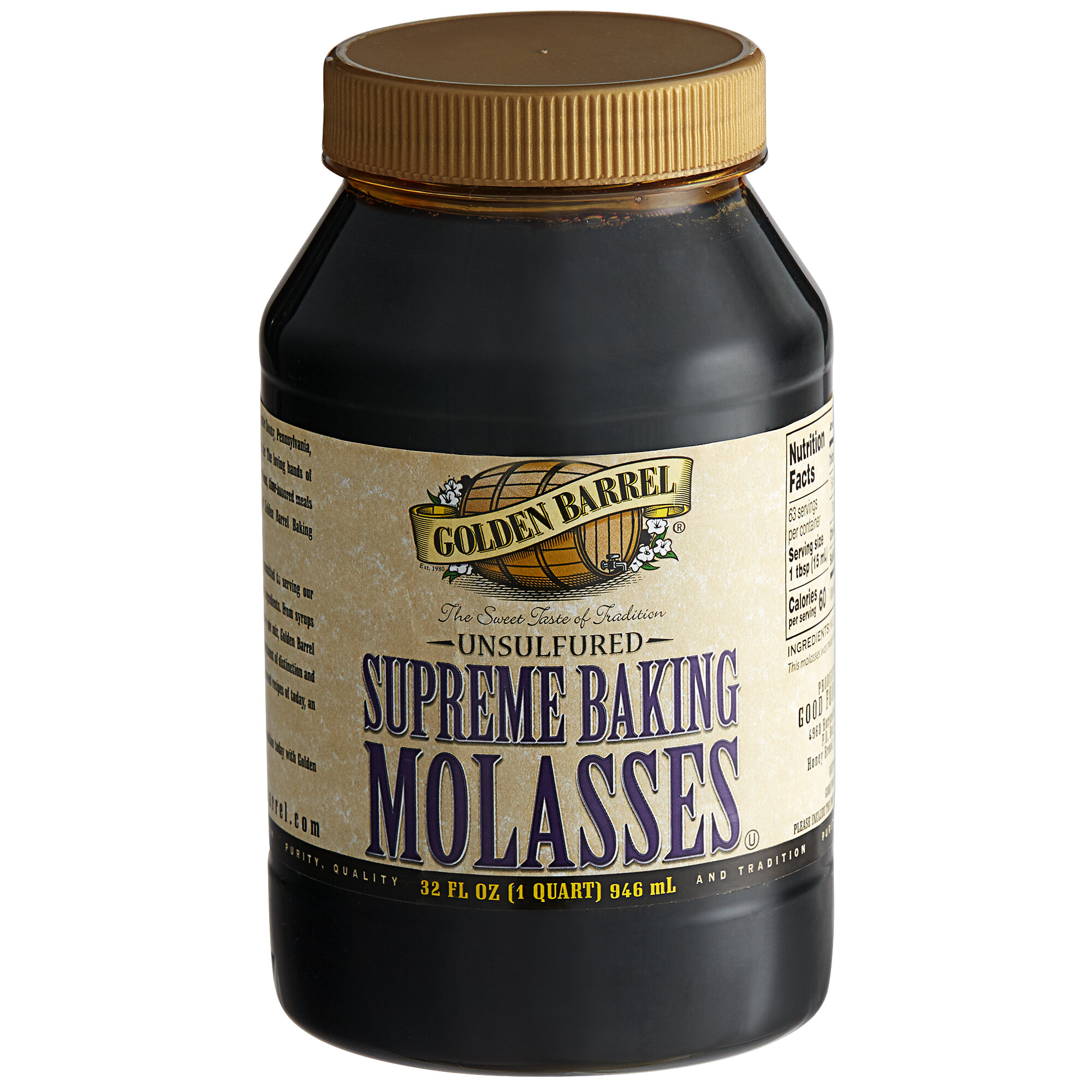 Golden Barrel 1 Qt Sulfur Free Supreme Baking Molasses