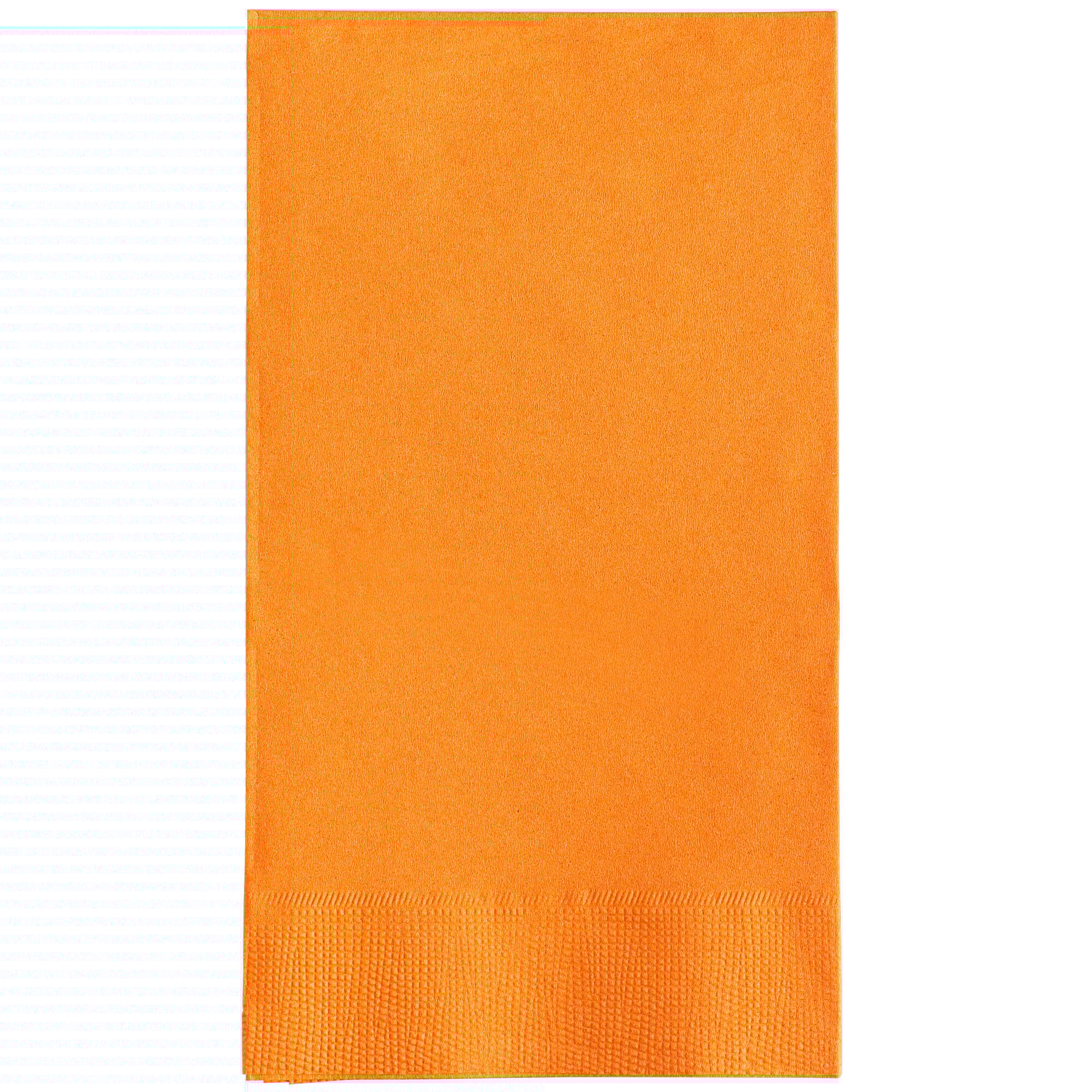 Orange Paper Dinner Napkin, Choice 2Ply Customizable, 15" x 17" 1000