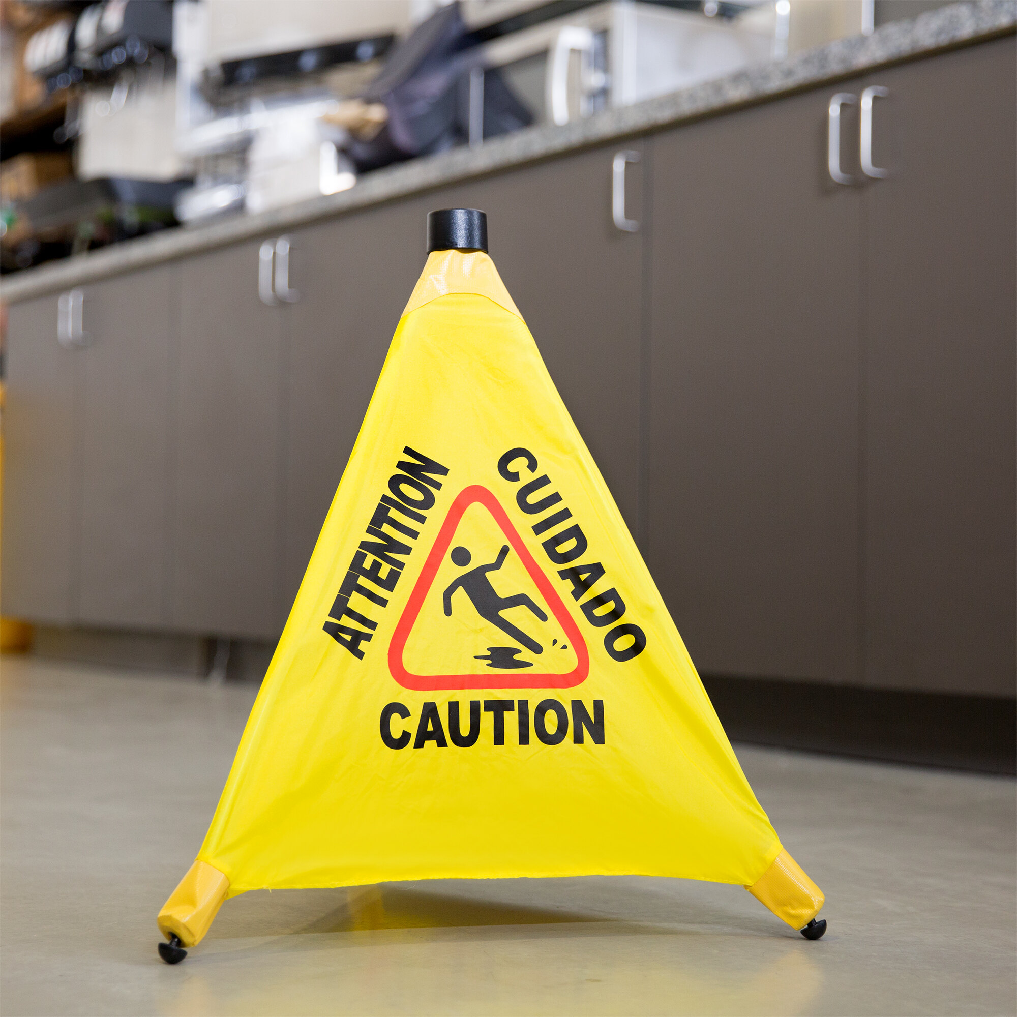 20" PopUp Safety Cone Wet Floor Sign