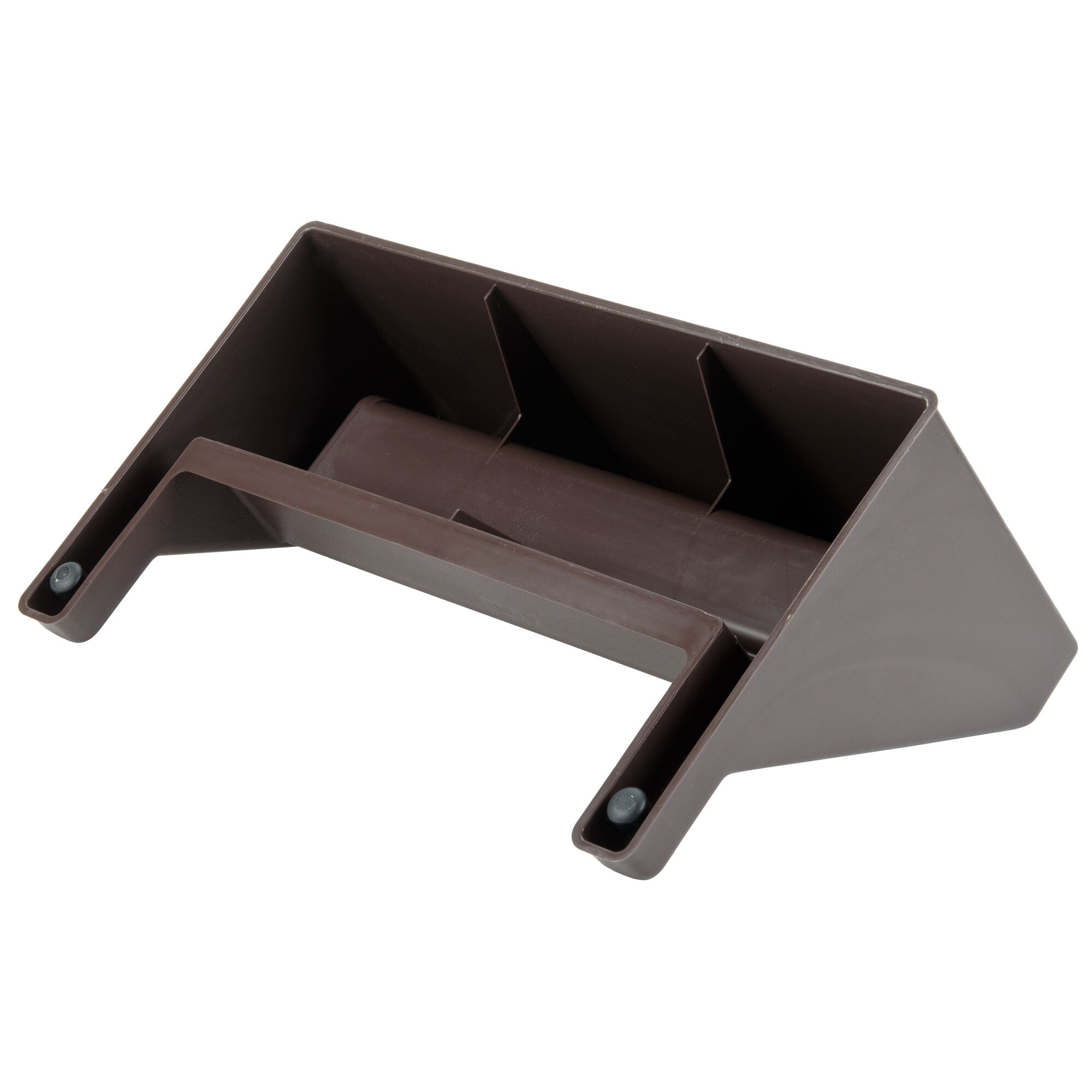 Brown SelfServe Condiment Holder / Organizer Bin Set with Rack and 6 Bins