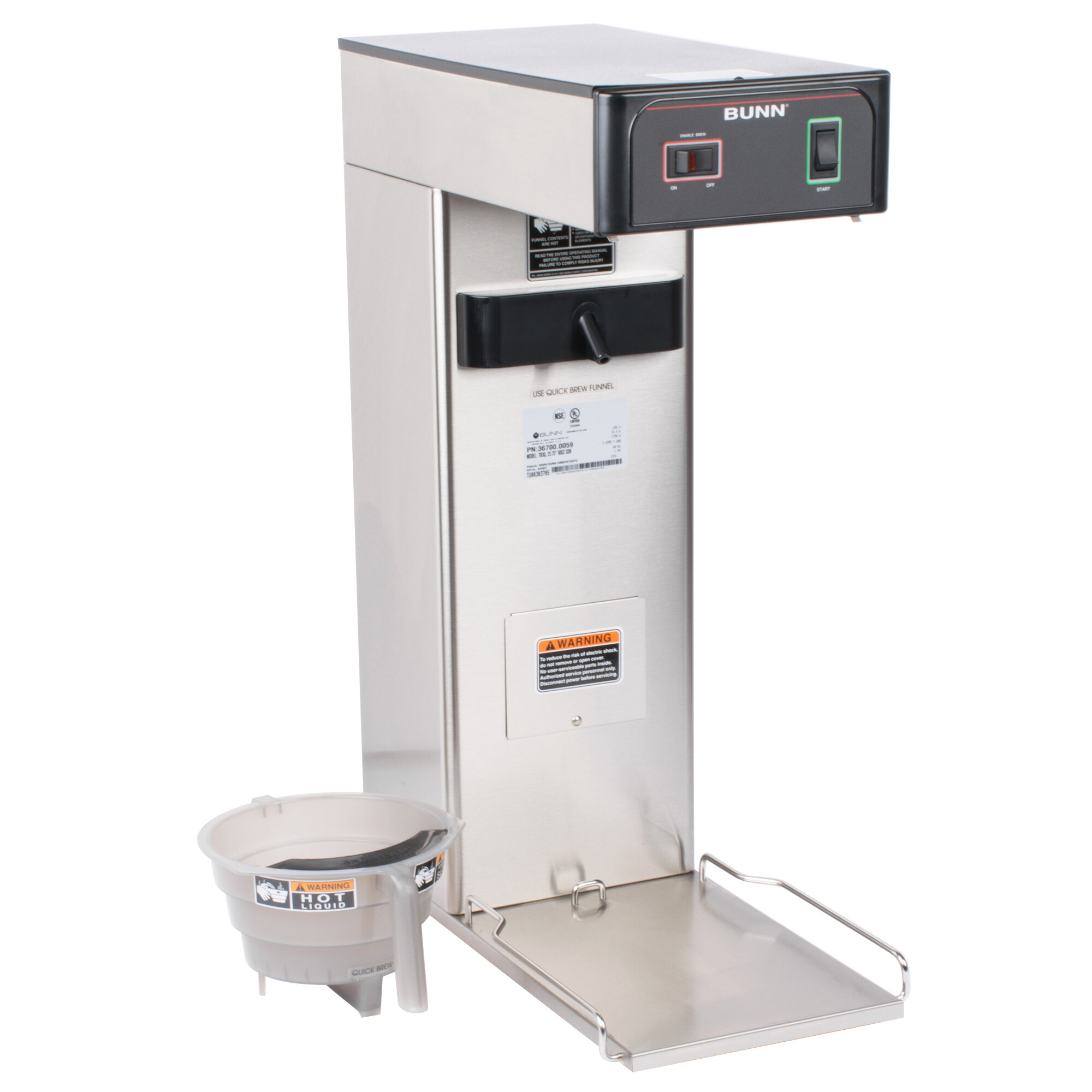 Bunn 36700.0059 TB3Q Quick Brew 3 Gallon Iced Tea Brewer with 25 3/4