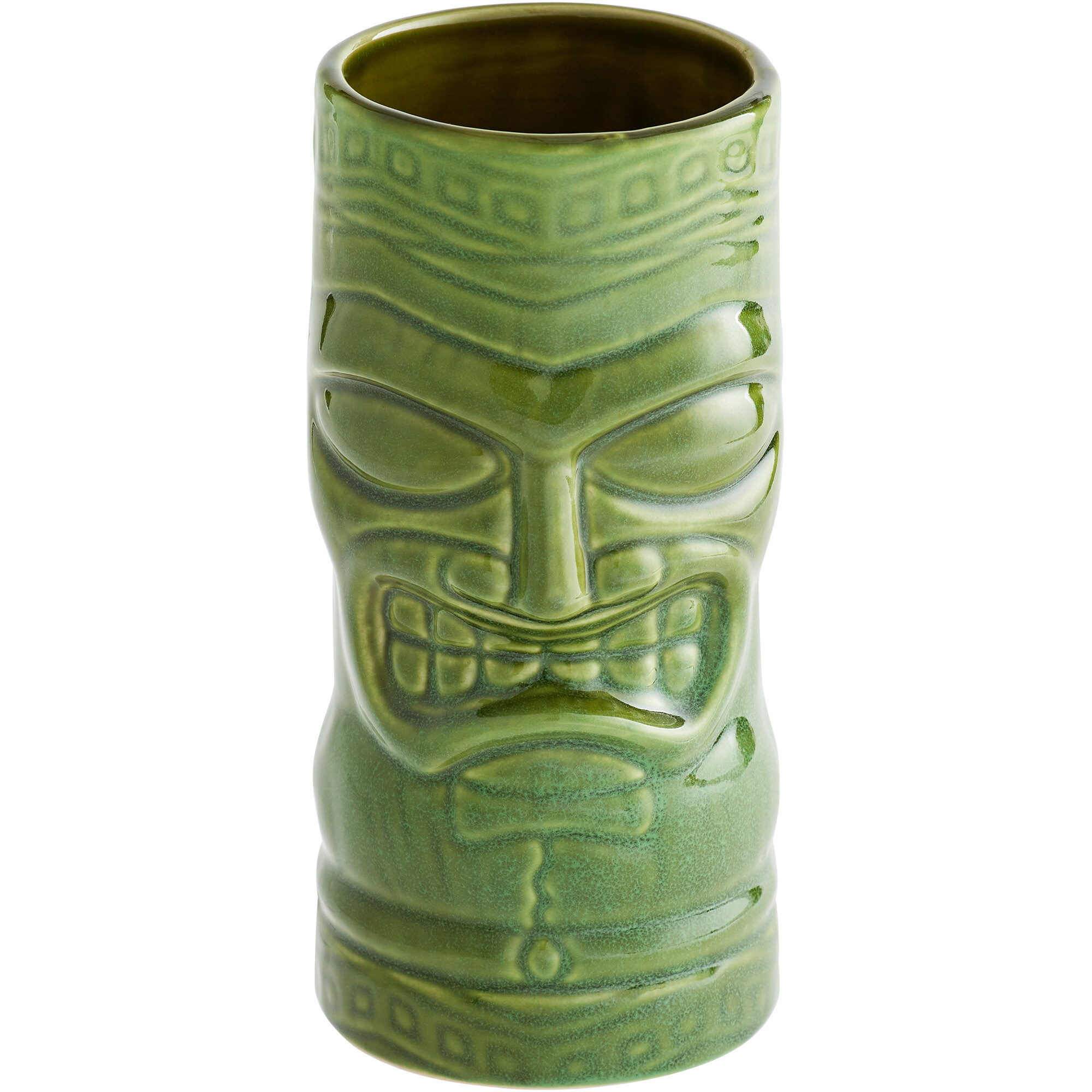 World Tableware 20 oz. Green Tiki Tumbler - 12/Case