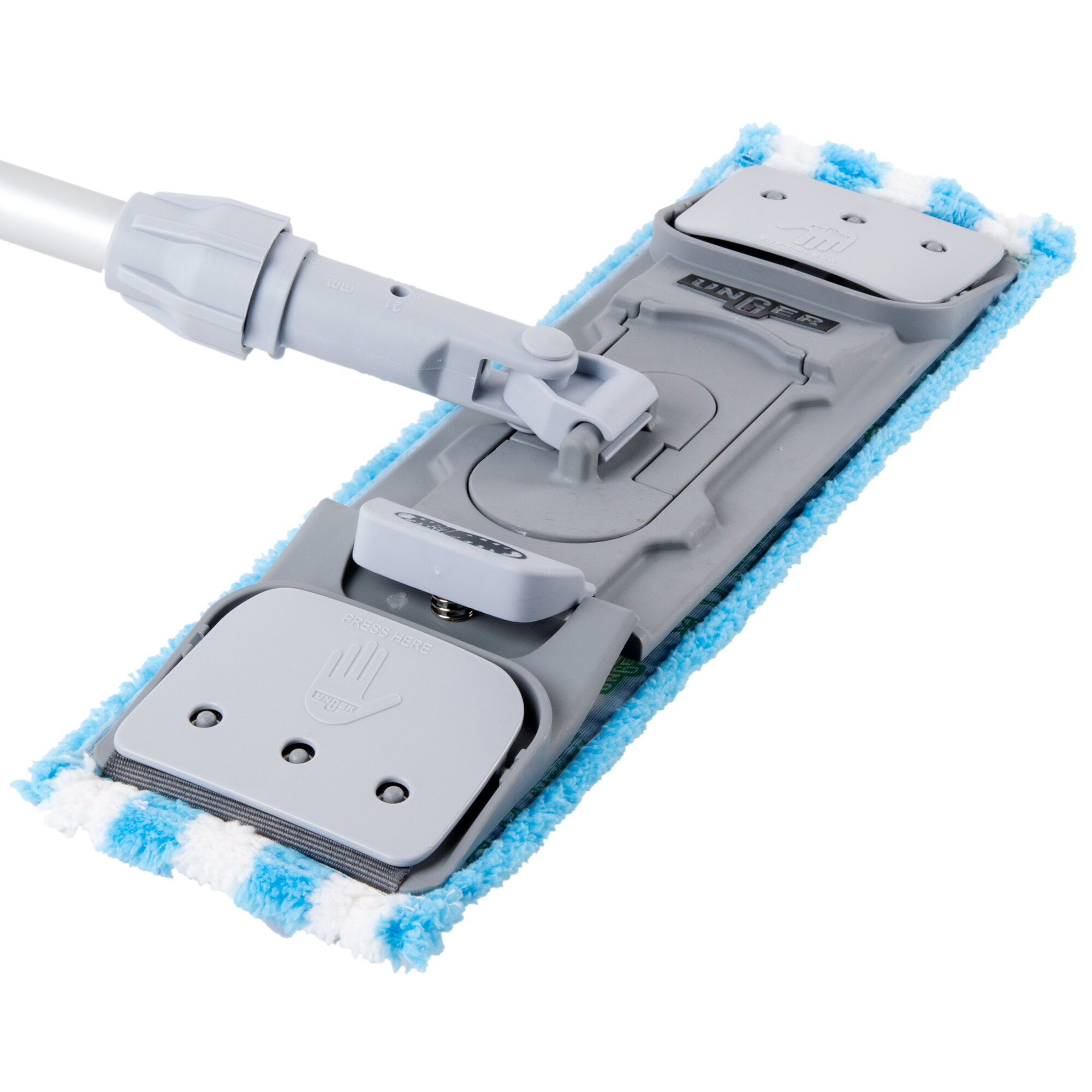 Unger MD40B SmartColor MicroMop 7.0 16" Blue Wet / Dry Mop Pad