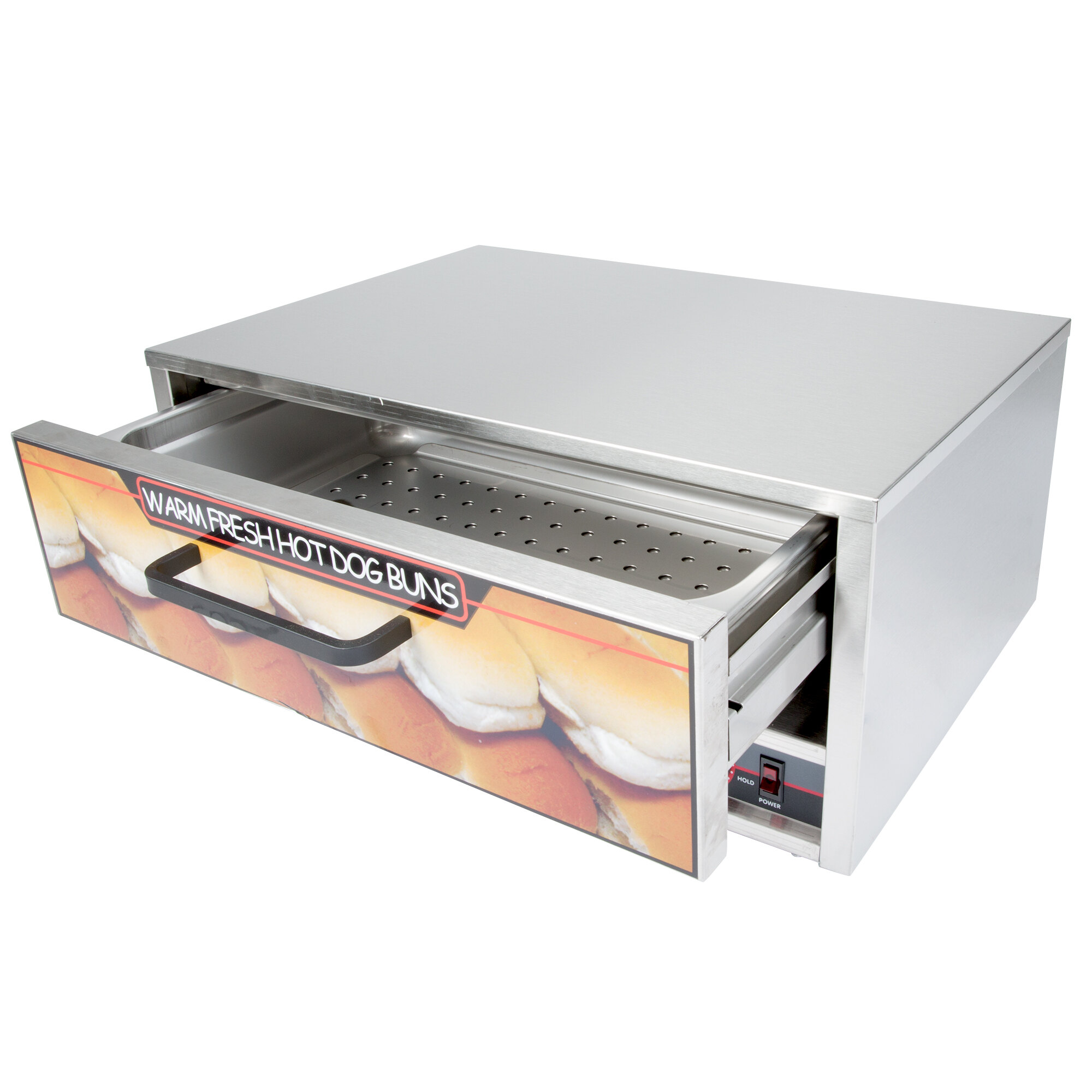 Nemco 8027BW Moist Heat Hot Dog Bun Warmer for 8027 Series Roller