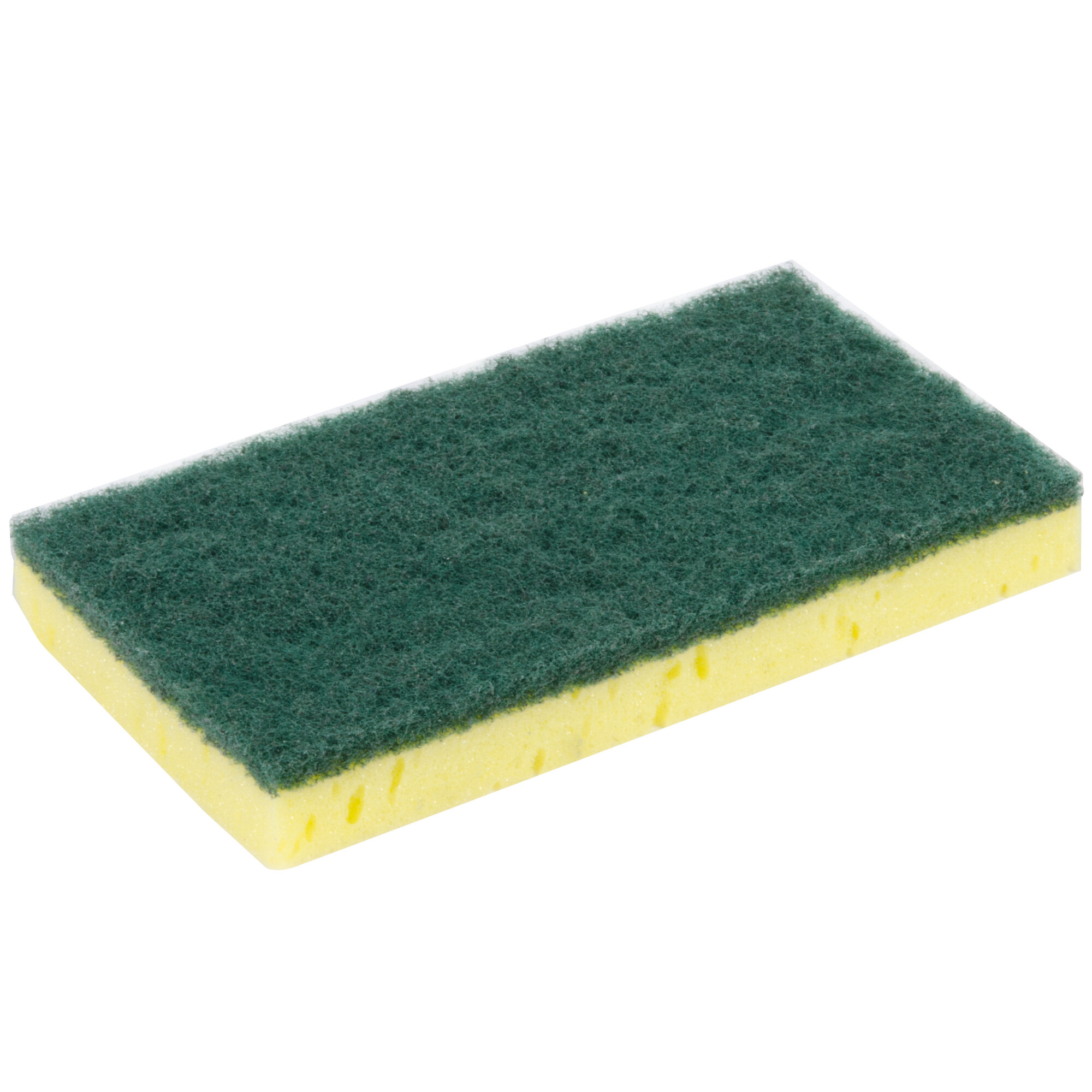 6" x 3 1/2" Sponge with Green Scrubber 6/Pack