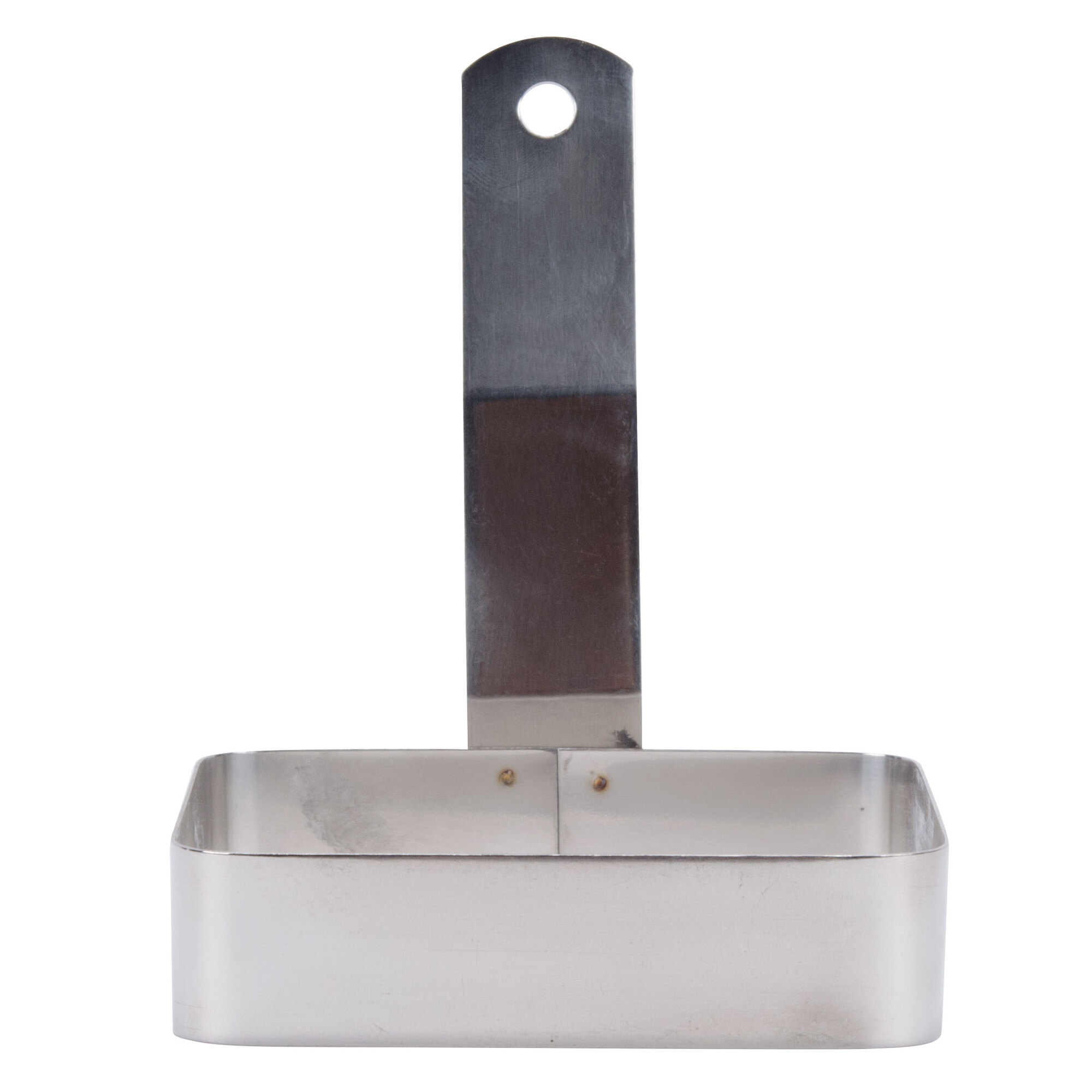 4" Square Stainless Steel Egg Ring with Handle