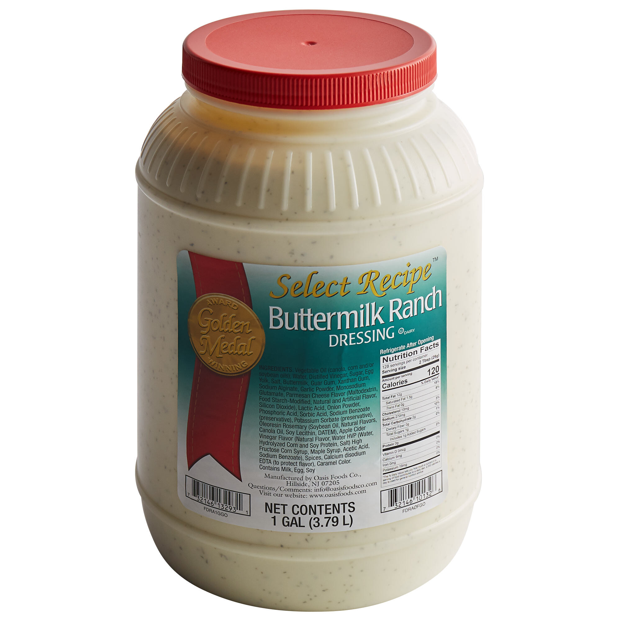 AAK Select Recipe Ranch Dressing 1 Gallon Container 4/Case