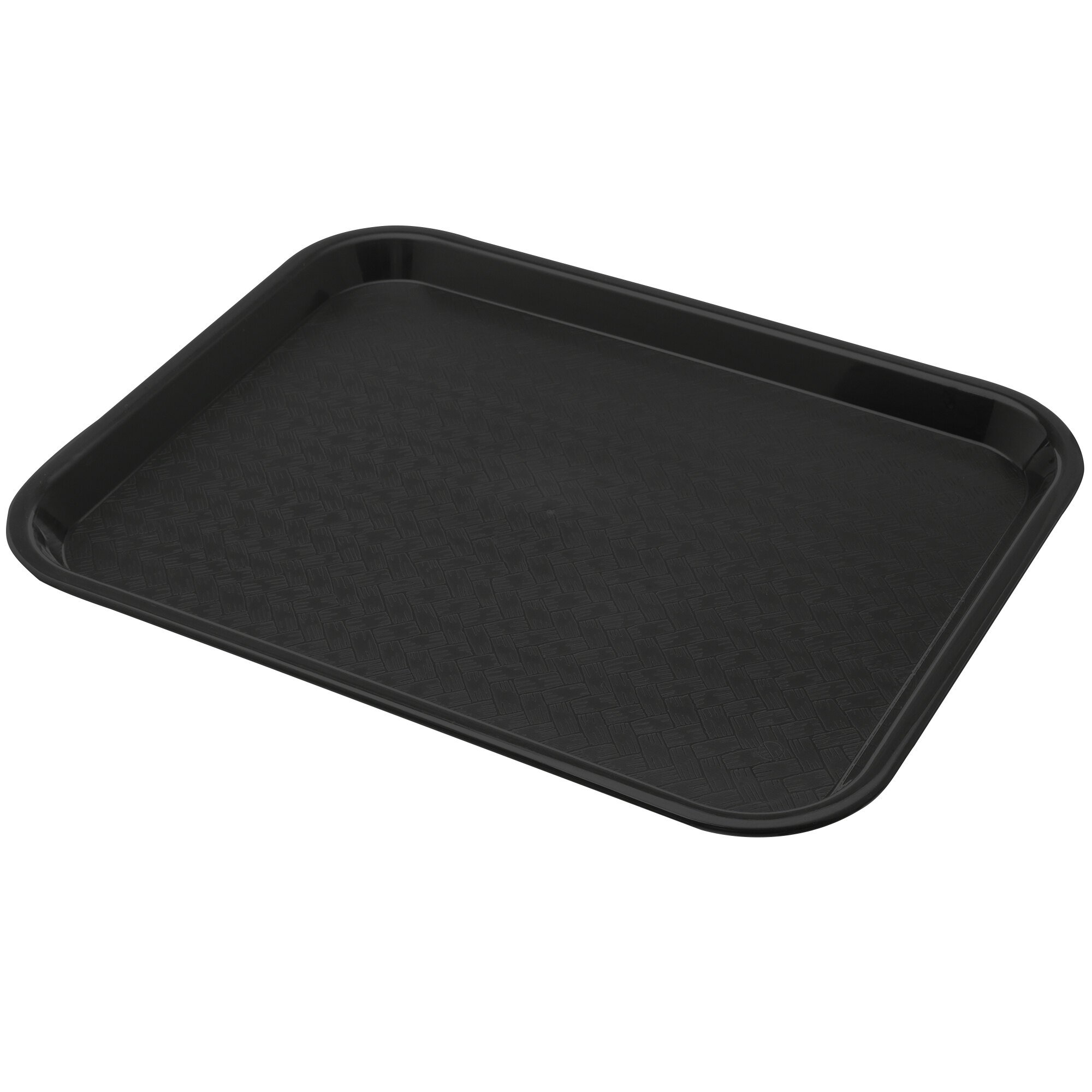 Carlisle CT101403 Cafe 10" x 14" Black Standard Plastic Fast Food Tray