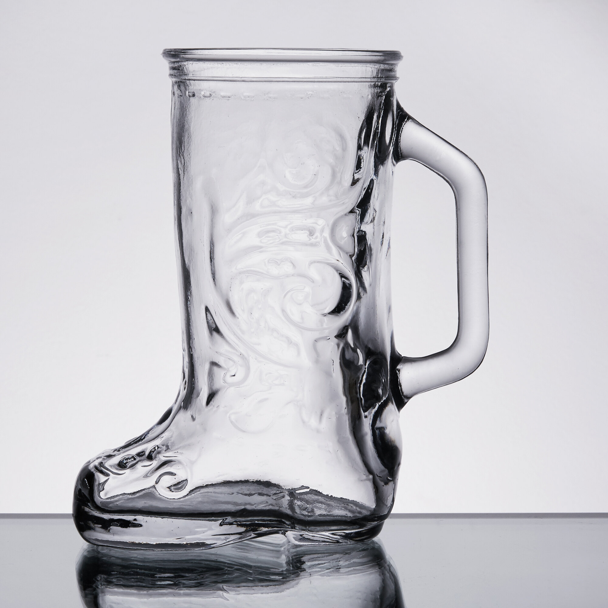 Glass Boot Mug For Beer 125 Oz 24case Webstaurantstore