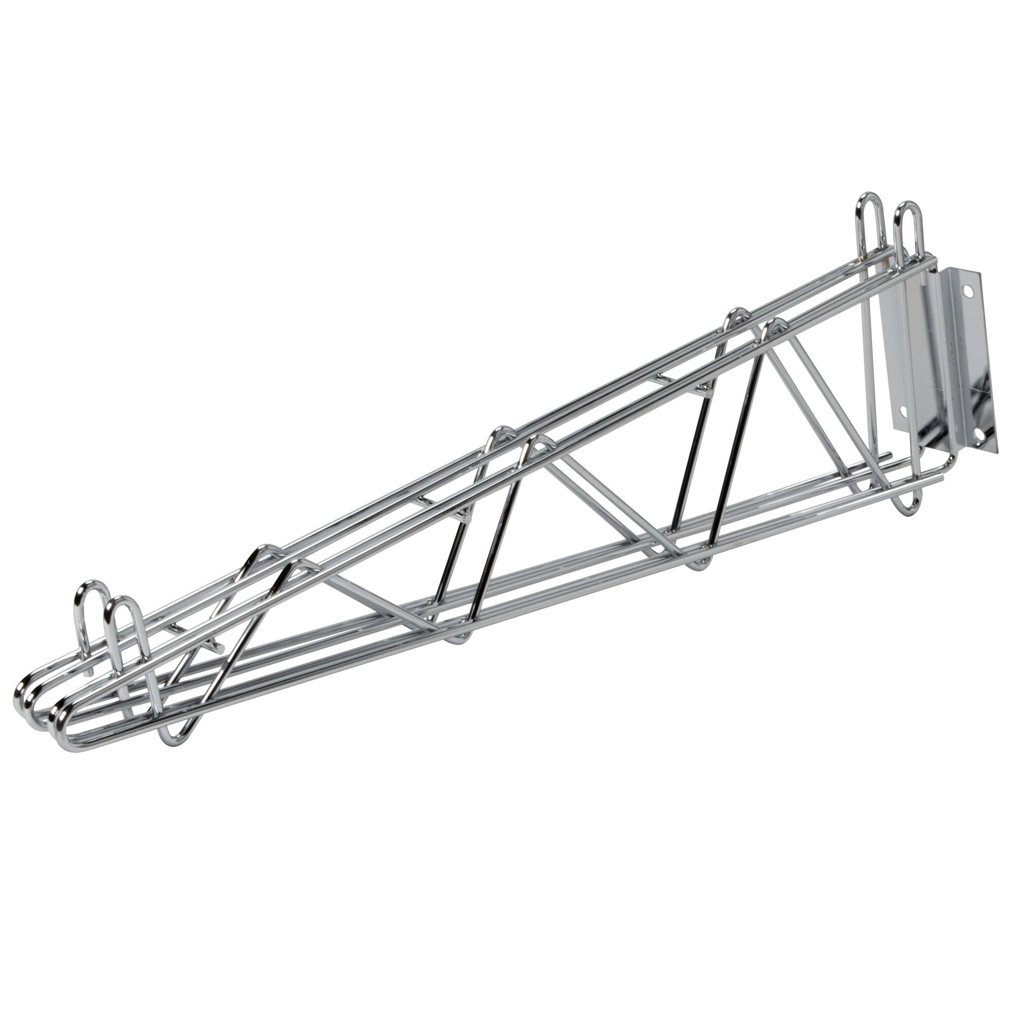 Regency 24" Deep Double Wall Mounting Bracket for Adjoining Chrome Wire