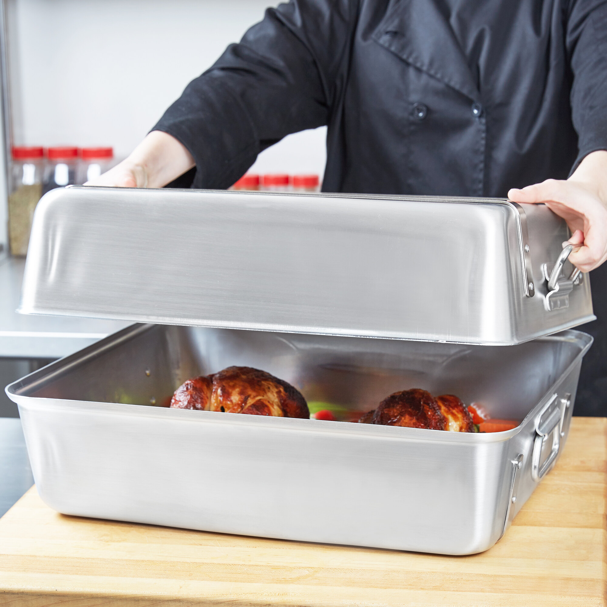 Vollrath 4482 Wear Ever 115 Qt Aluminum Roaster Pan 20 18 X 16 1