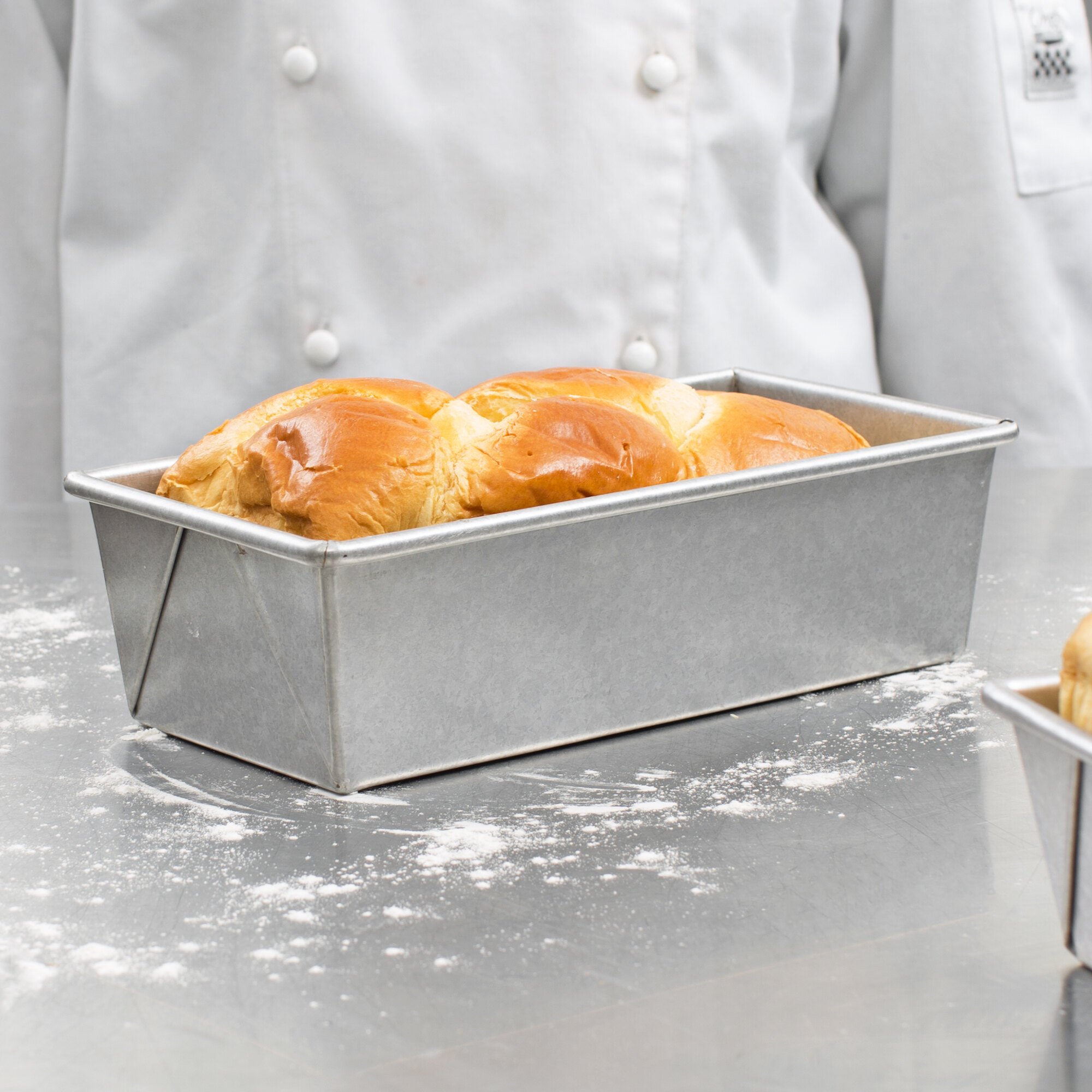 Chicago Metallic 49115 1 1 2 Lb Glazed Aluminized Steel Bread Loaf Pan