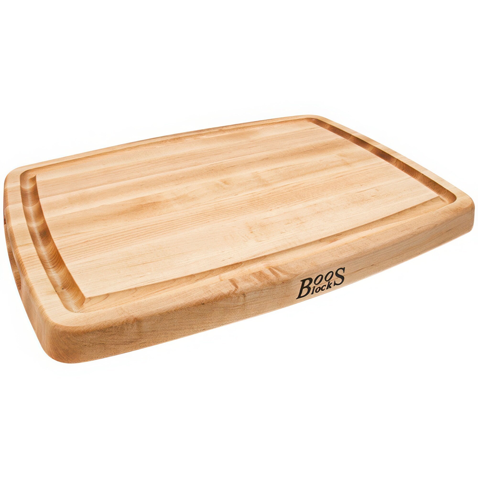 John Boos & Co. 20" x 14" x 1 1/2" Grooved Reversible Maple Wood Cutting Board CB1050-1M2014150