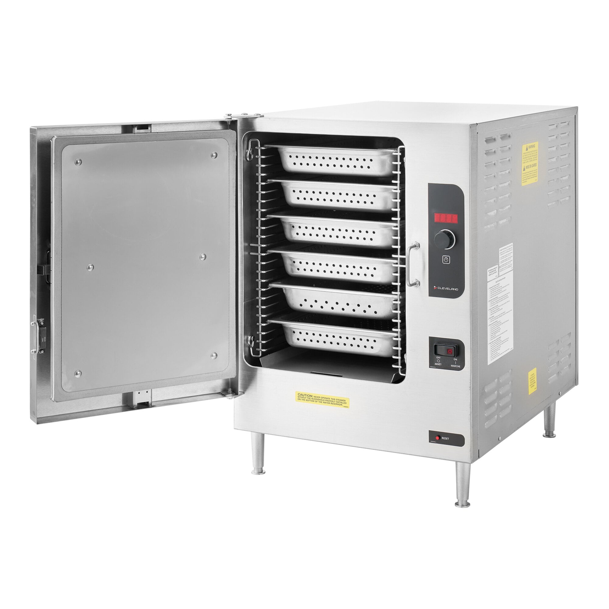 Plateau Cuiseur vapeur à convection de comptoir électrique Cleveland 22CET6.1 - 208V, 3 Phase, 12 kW — image 1