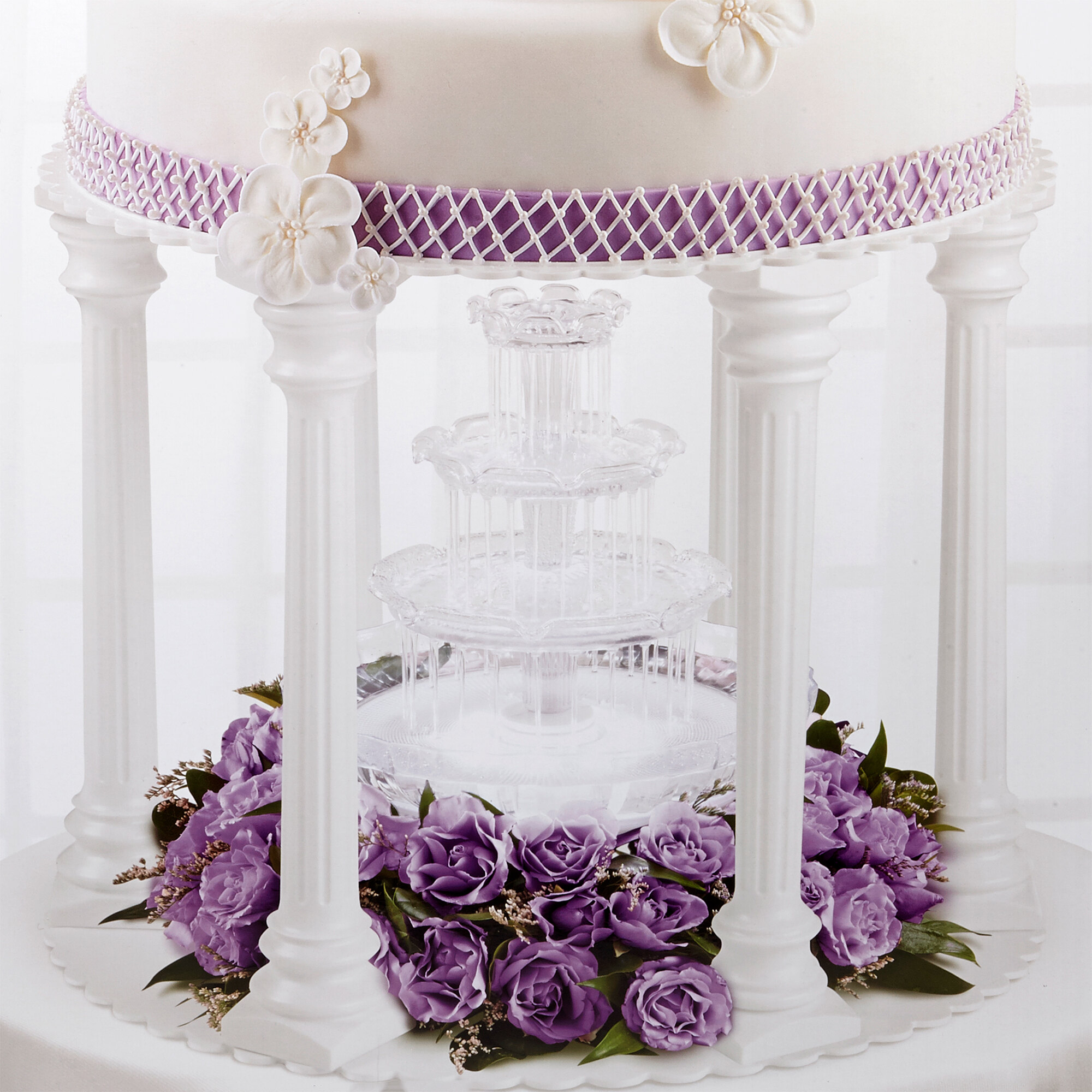 Wilton 3032130 13 3/4" Roman Cake Pillars 2/Pack