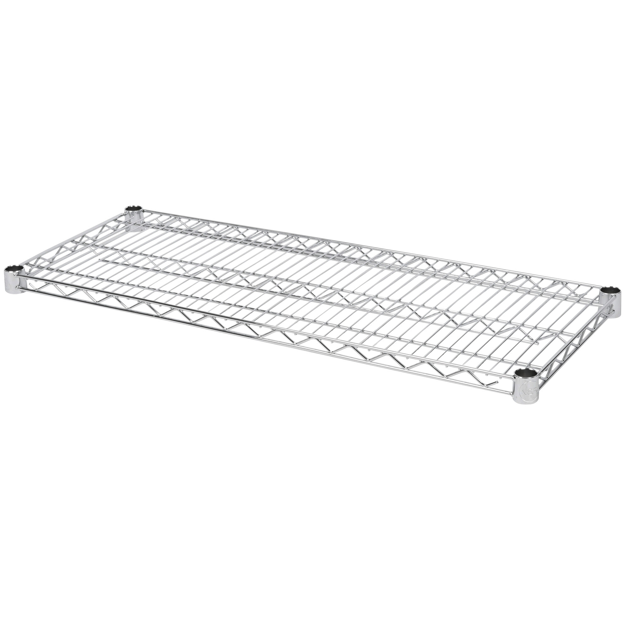 thumbnail image 2 of Commercial Chrome Wire Wall Shelf - 14" X 36", NSF Listed For Kitchen, Restaurant, Or Workshop Storage 2 of 12