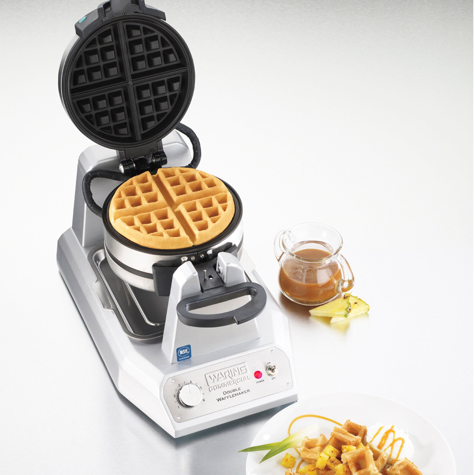 Waring WW200 Double Belgian Waffle Maker WebstaurantStore
