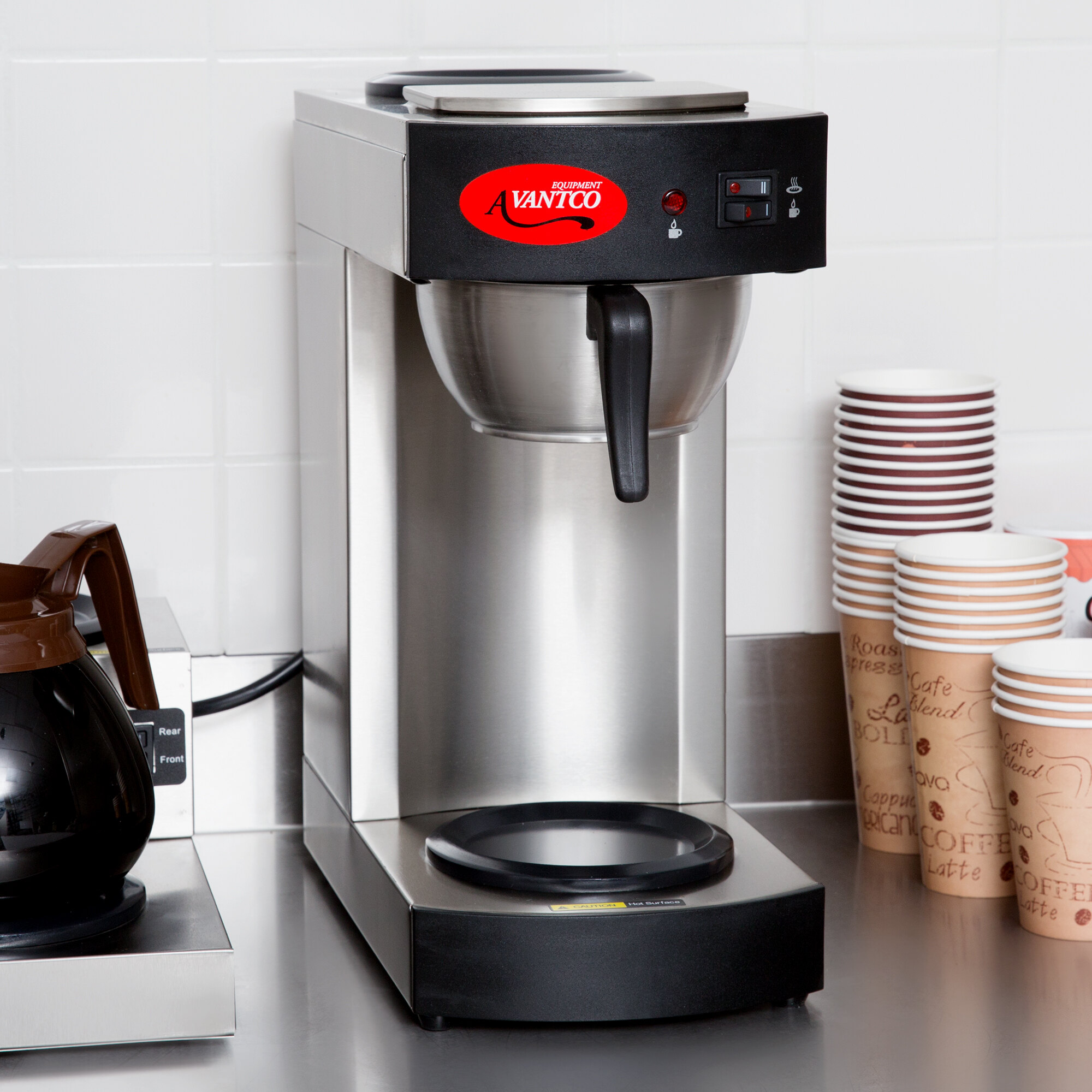 Commercial Coffee Maker Pour over Office School Restaurant 2 Warmers