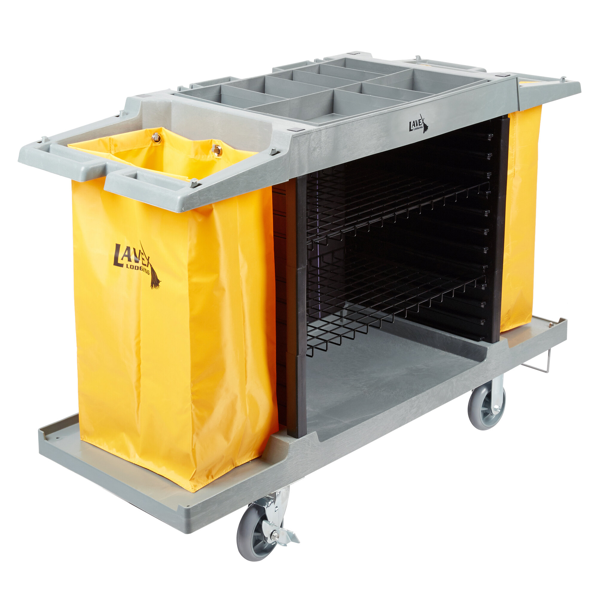 Lavex Lodging Hotel / Housekeeping Cart Small Three Shelf