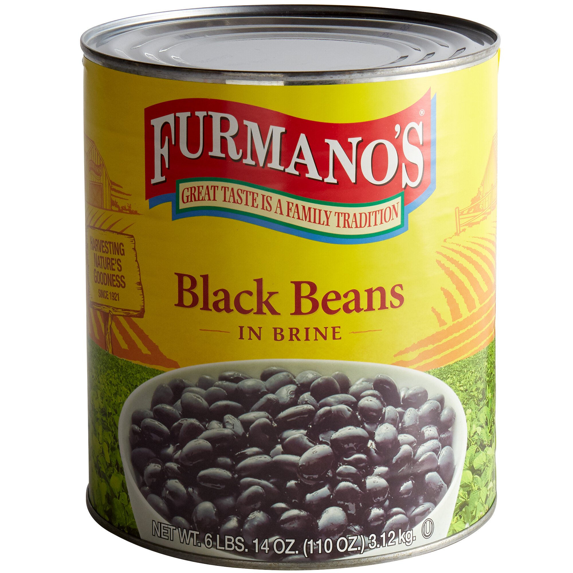 Furmano's Fancy Black Beans in Brine 10 Can