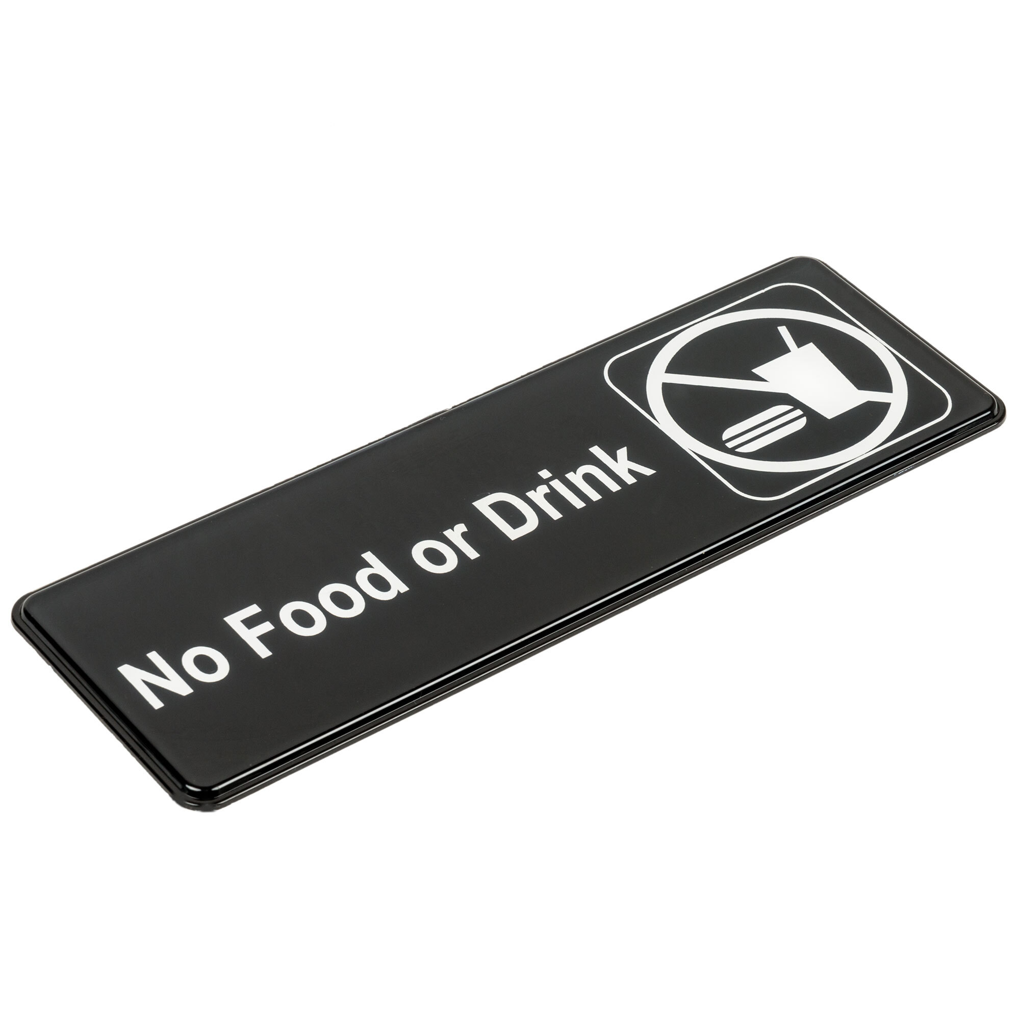 No Food Or Drink Sign - Black and White, 9