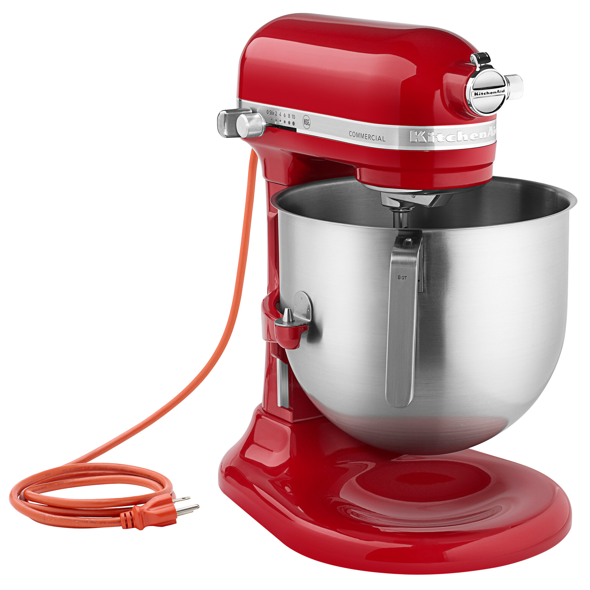 Red KitchenAid 8 qt. Commercial Mixer KSM8990ER staurantStore
