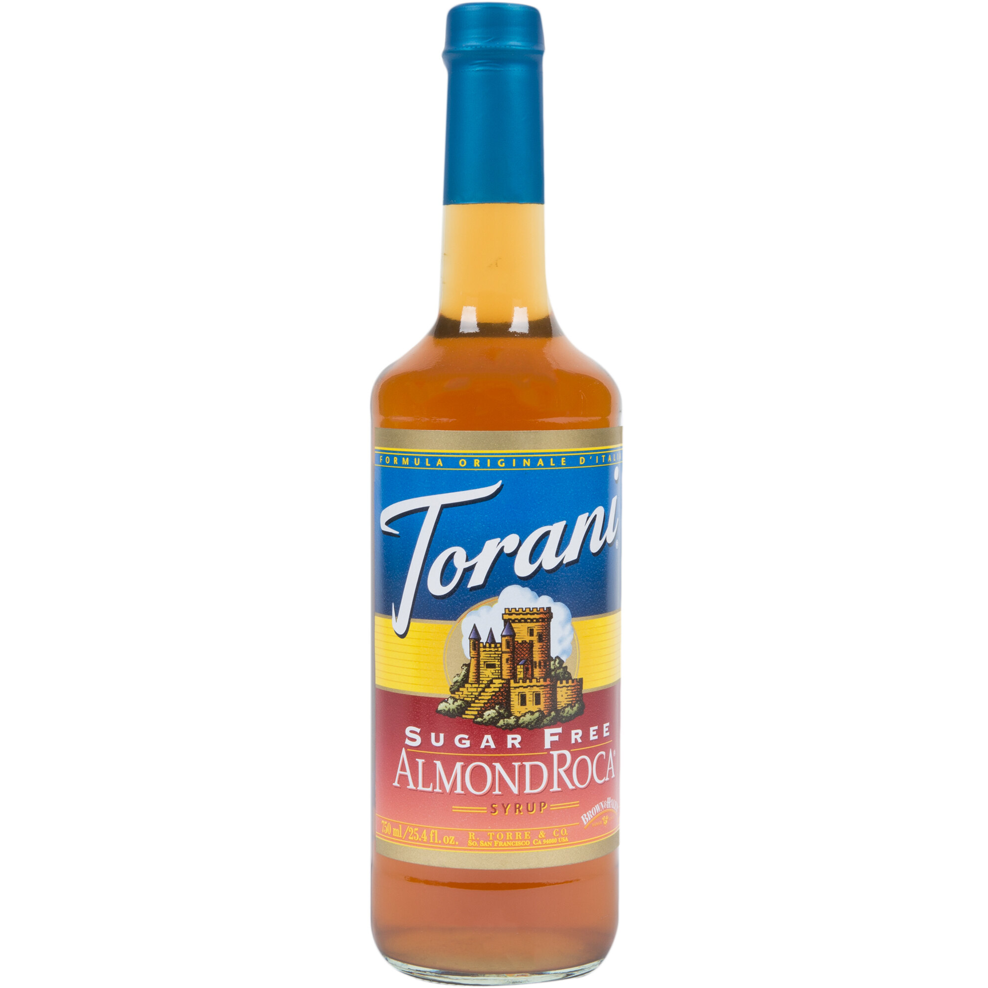 Torani 750 mL Sugar Free Almond Roca Flavoring Syrup