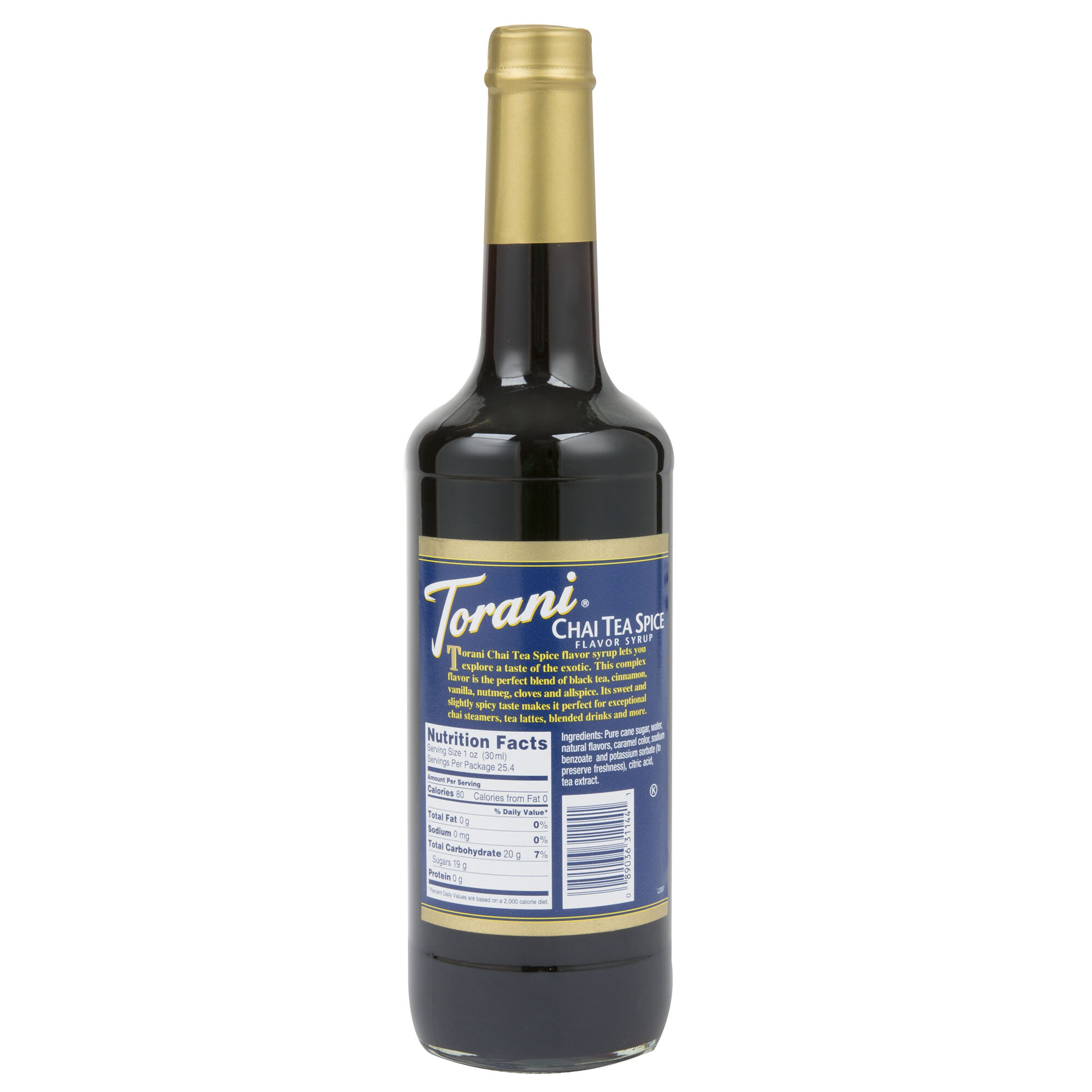 Torani 750 mL Chai Tea Spice Flavoring Syrup