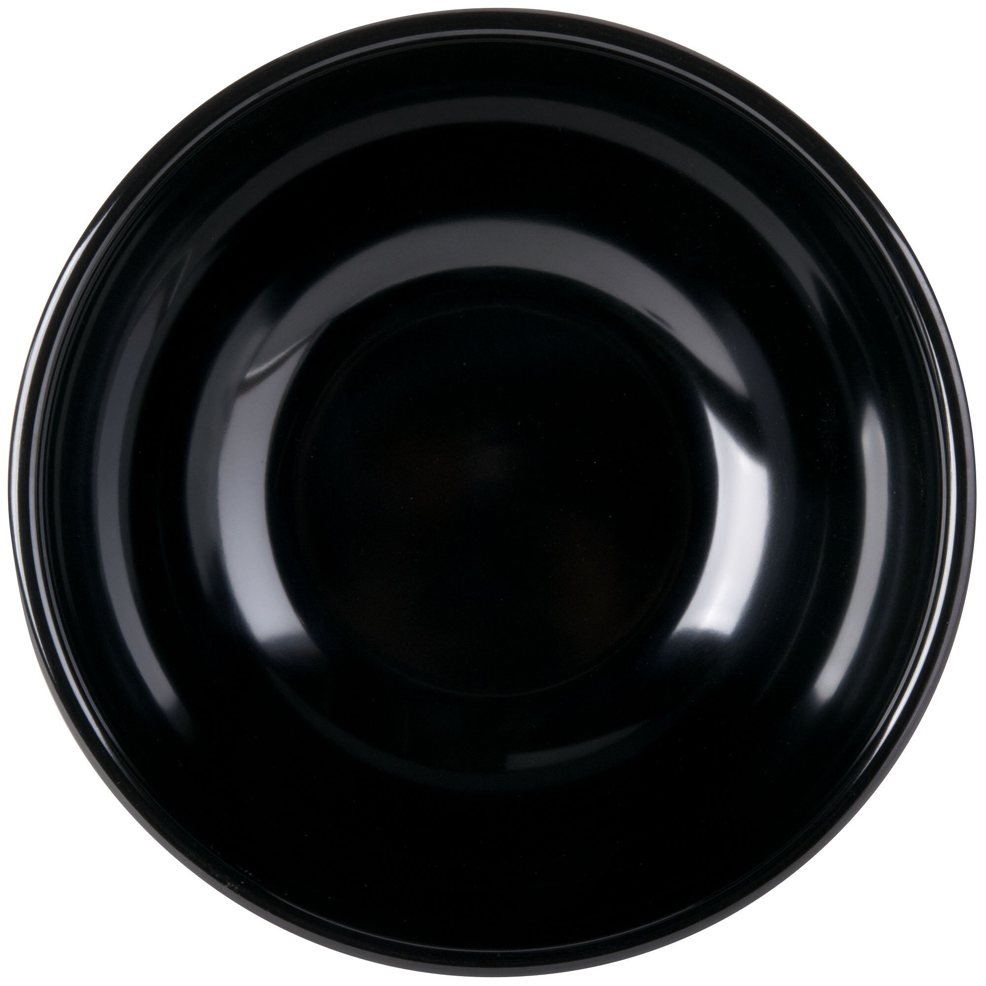 CalMil 4181013 Black 10" Round Melamine Bowl