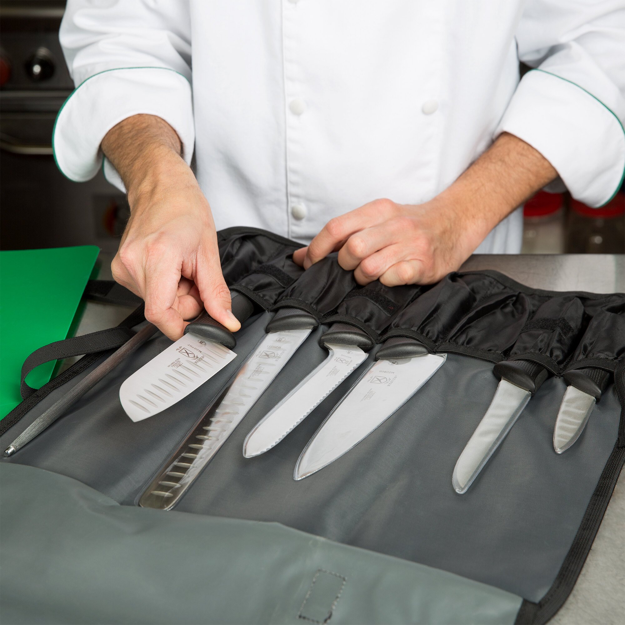 Mercer Culinary Professional Knife Set with Bag, 8 Pieces