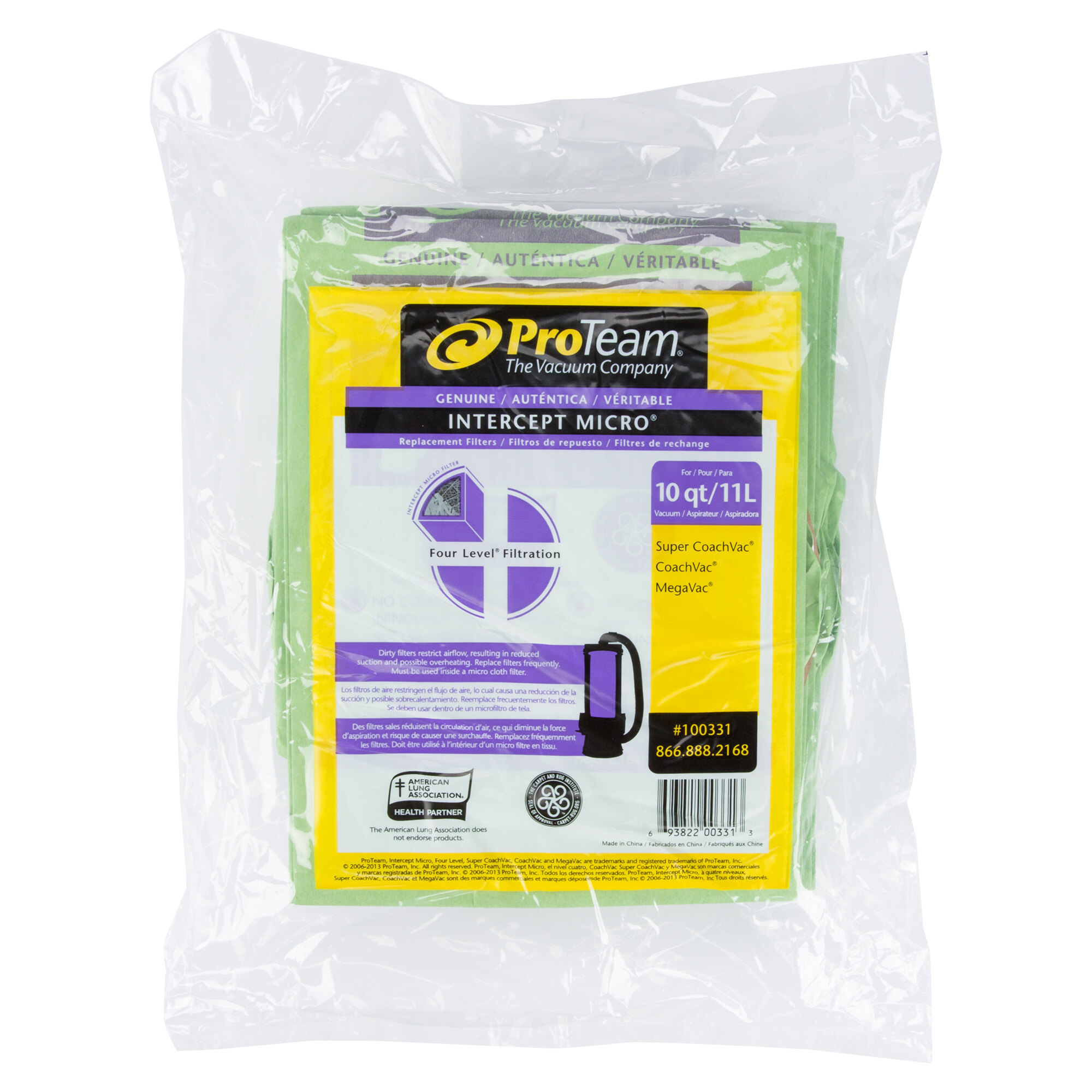 Vac Bags ProTeam Cannister 10qt Quiet Pro main image 0