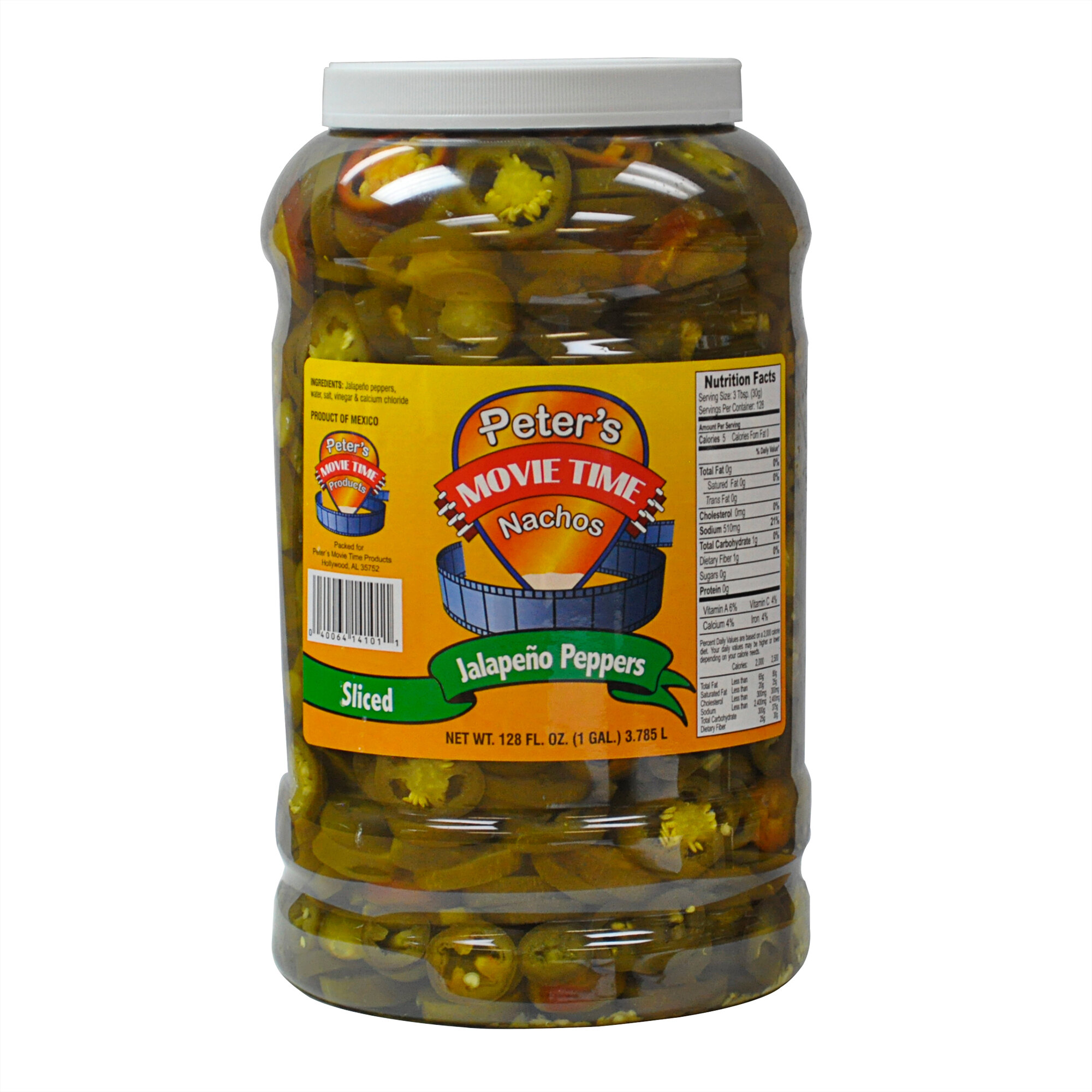 Great Western 14101 1 Gallon Sliced Jalapeno Nacho Peppers 4/Case
