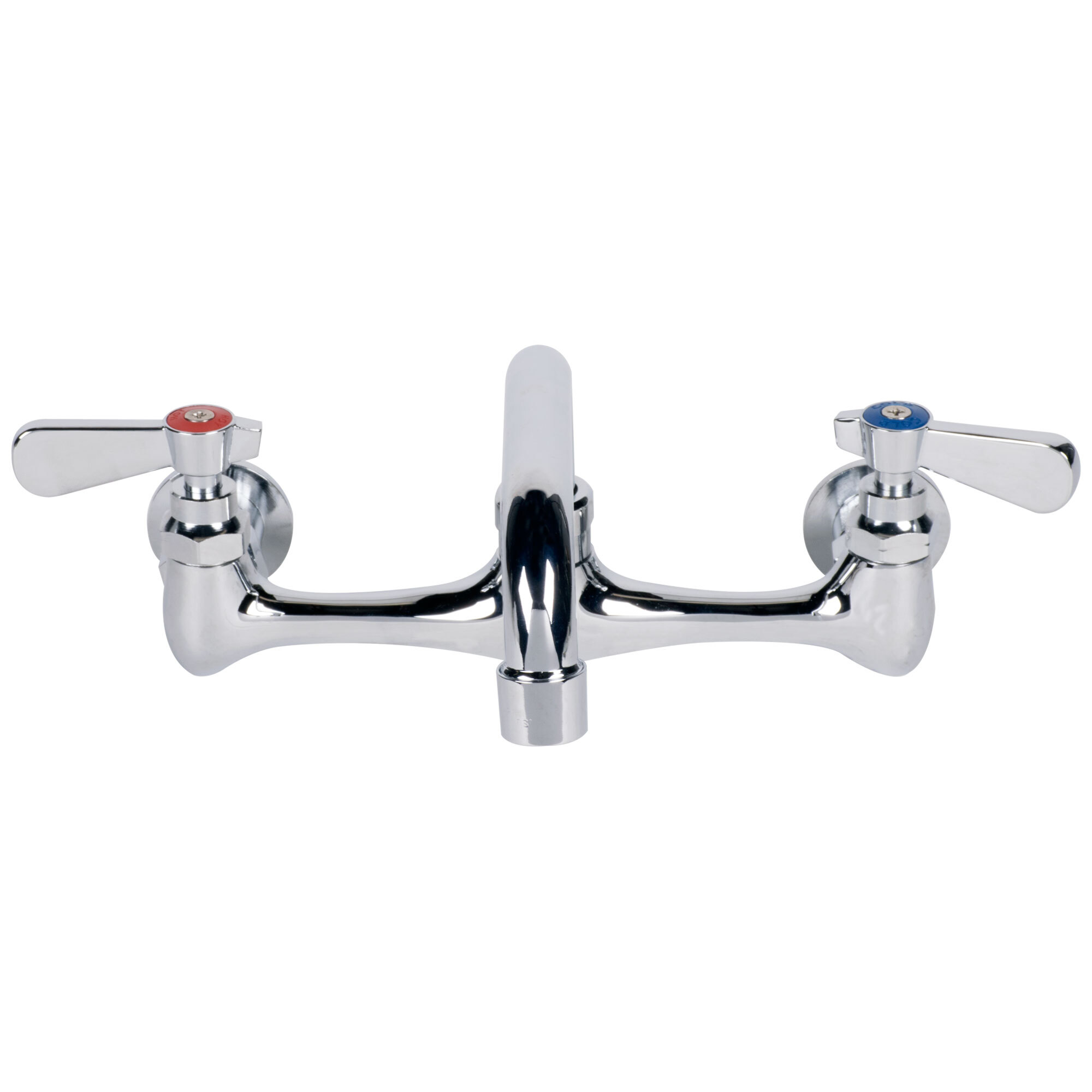 Wall Mount Faucet with 8" Centers and 8" Swing Nozzle