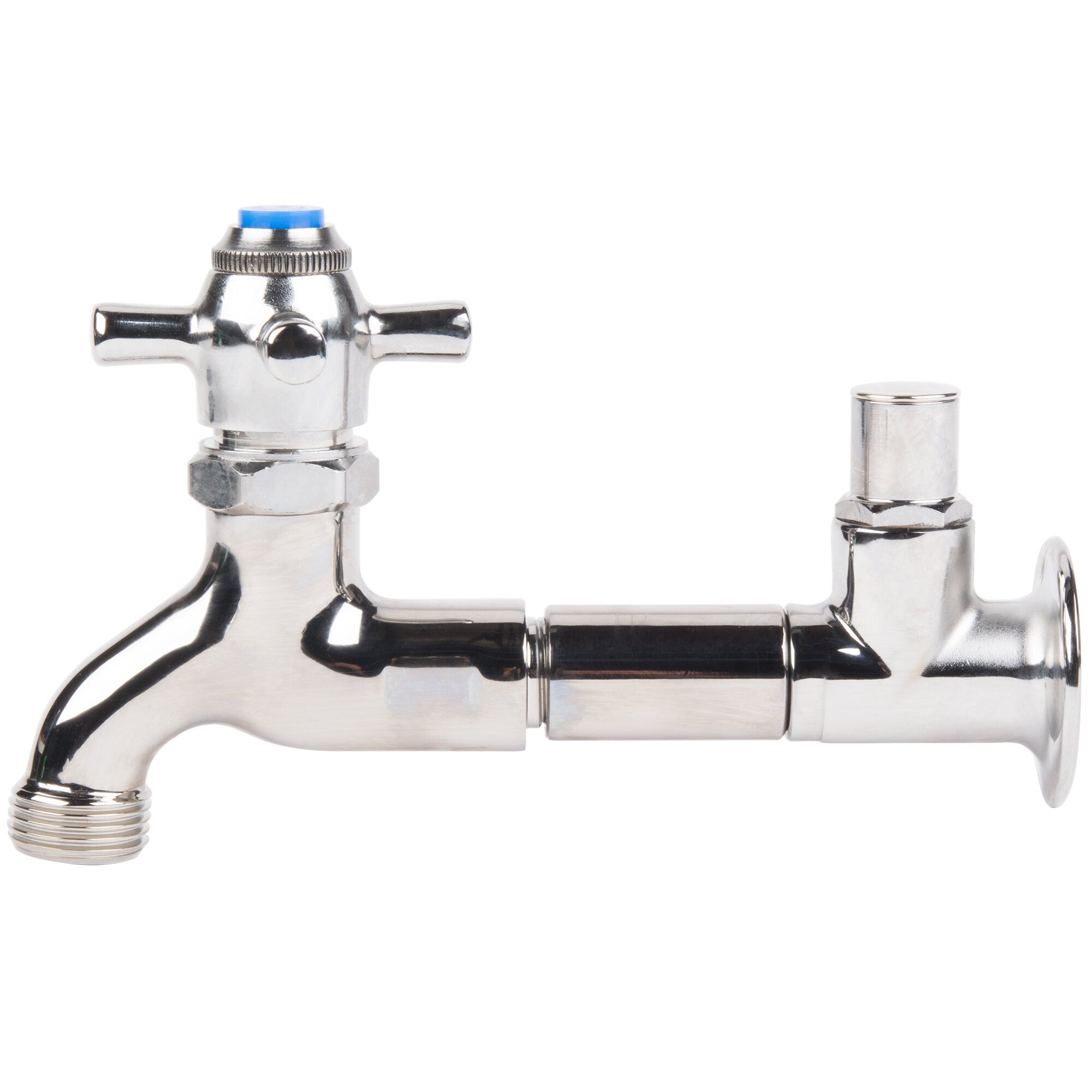 T&S B-0709-JJ Wall-Mount Self-Closing Hose Bib Faucet with Four Arm Handle