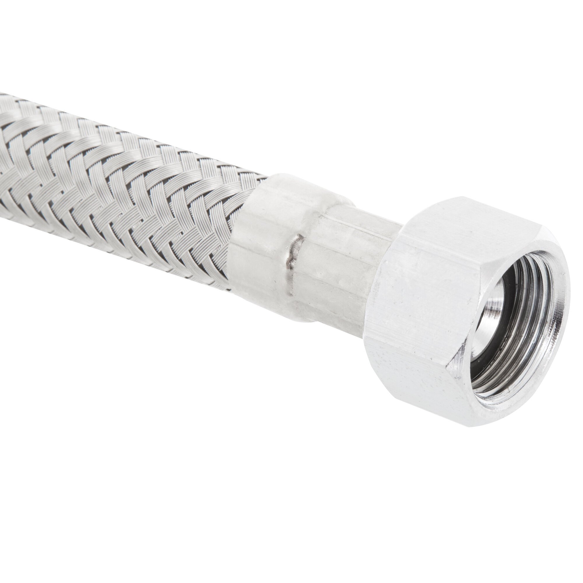 T&S 01687945 Stainless Steel Flex Supply Hose with 3/8" Compression