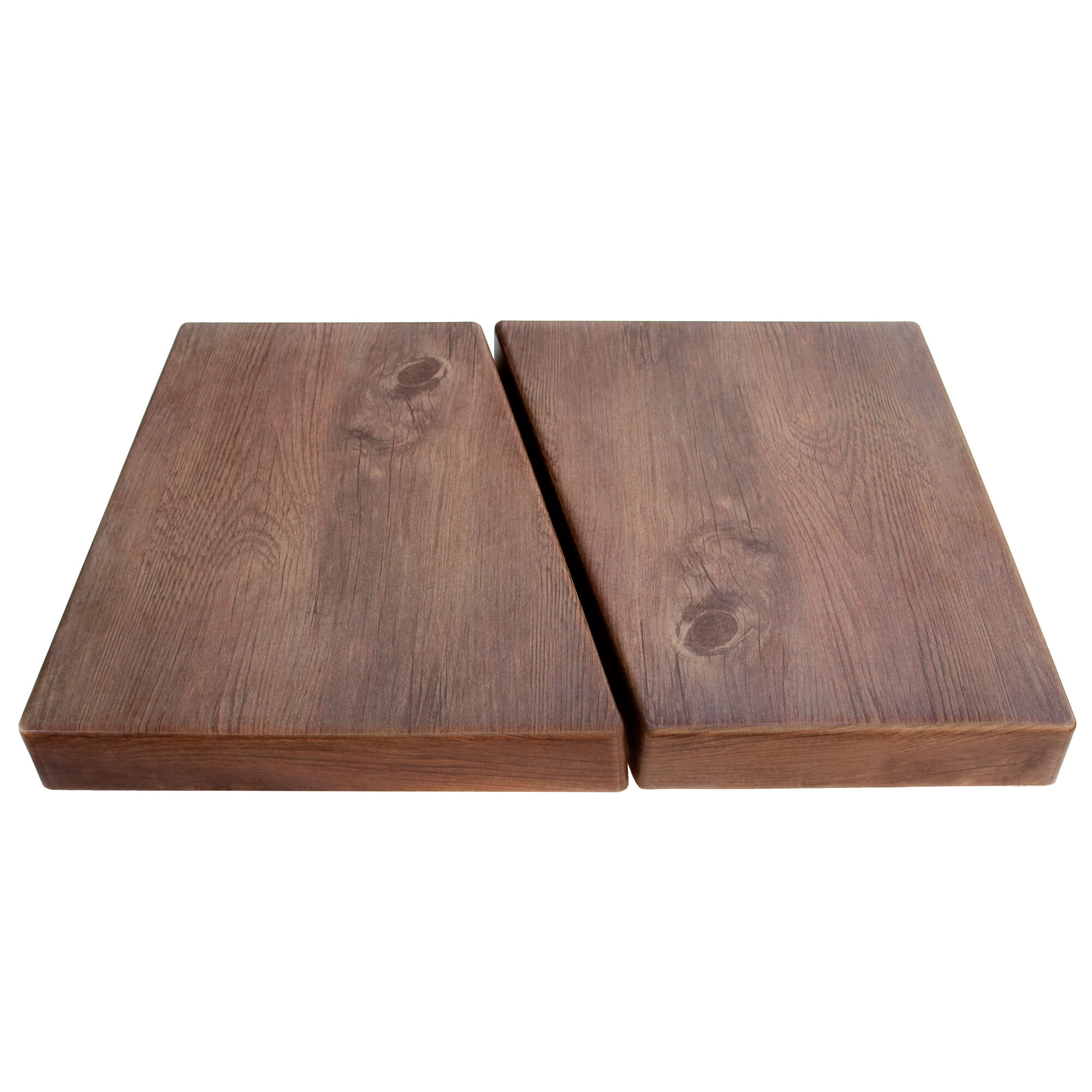 Elite Global Solutions M1514T Fo Bwa Faux Walnut Melamine Sectional