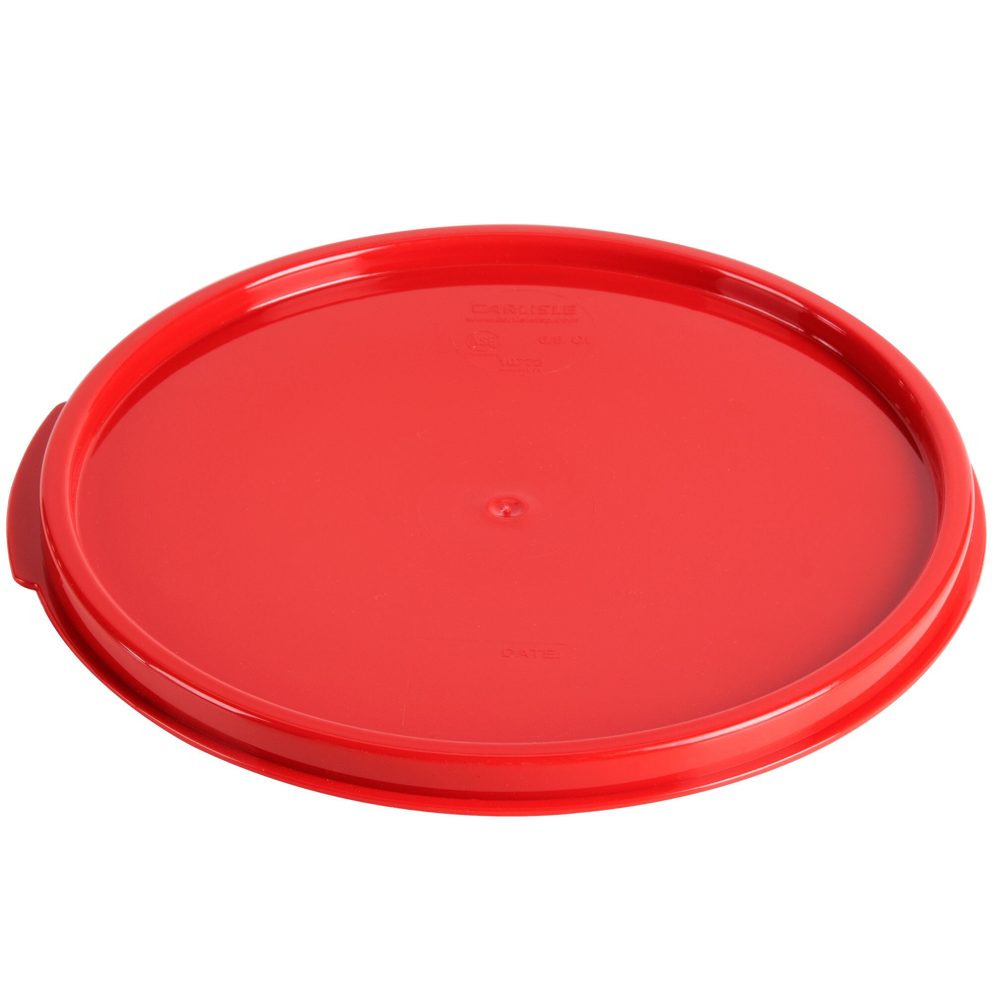 Carlisle 1077205 Red Lid for 6 & 8 Qt. Round StorPlus Container