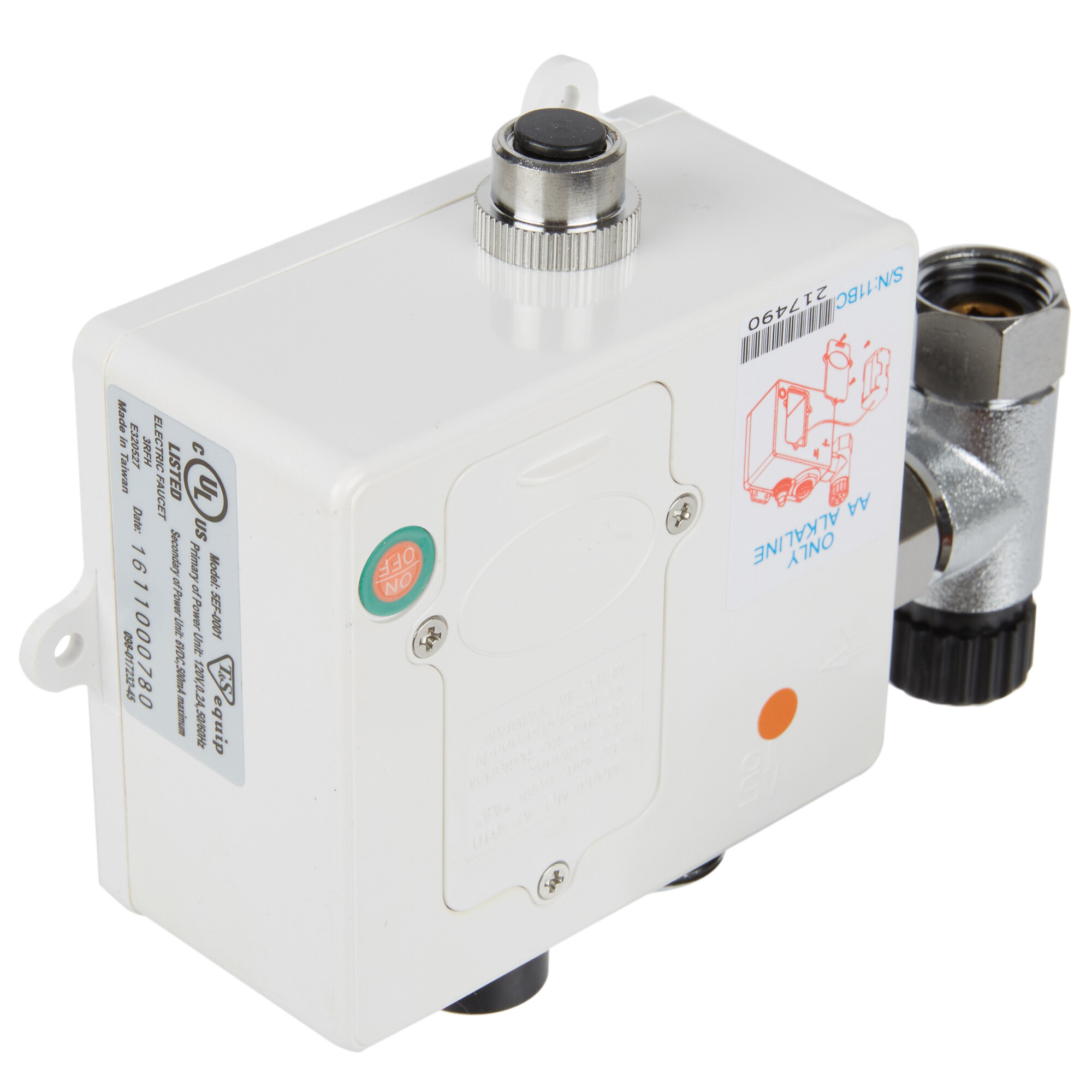 Equip by T&S 5EF0001 Replacement Electronic Faucet White Control Module