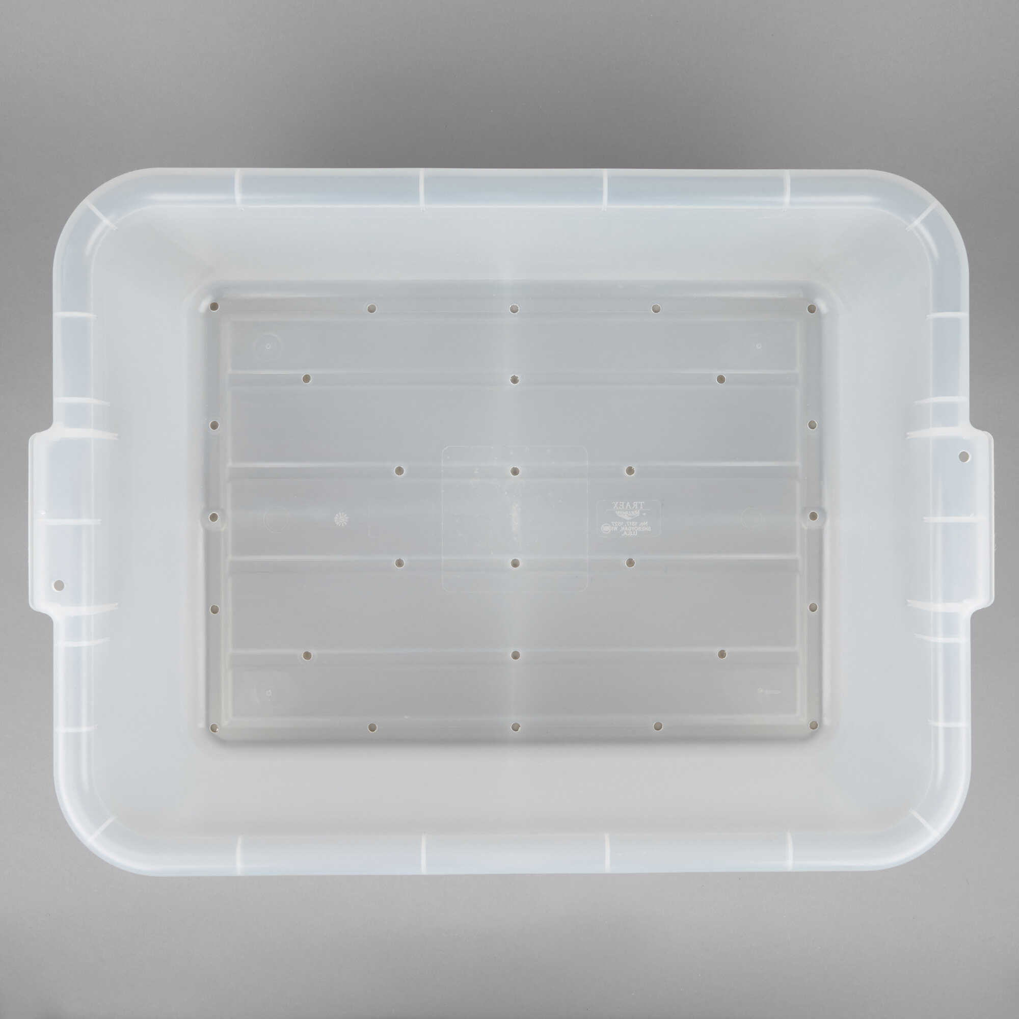 Vollrath 1517C13 Perforated Drain Box Traex ColorMate Clear 20" x