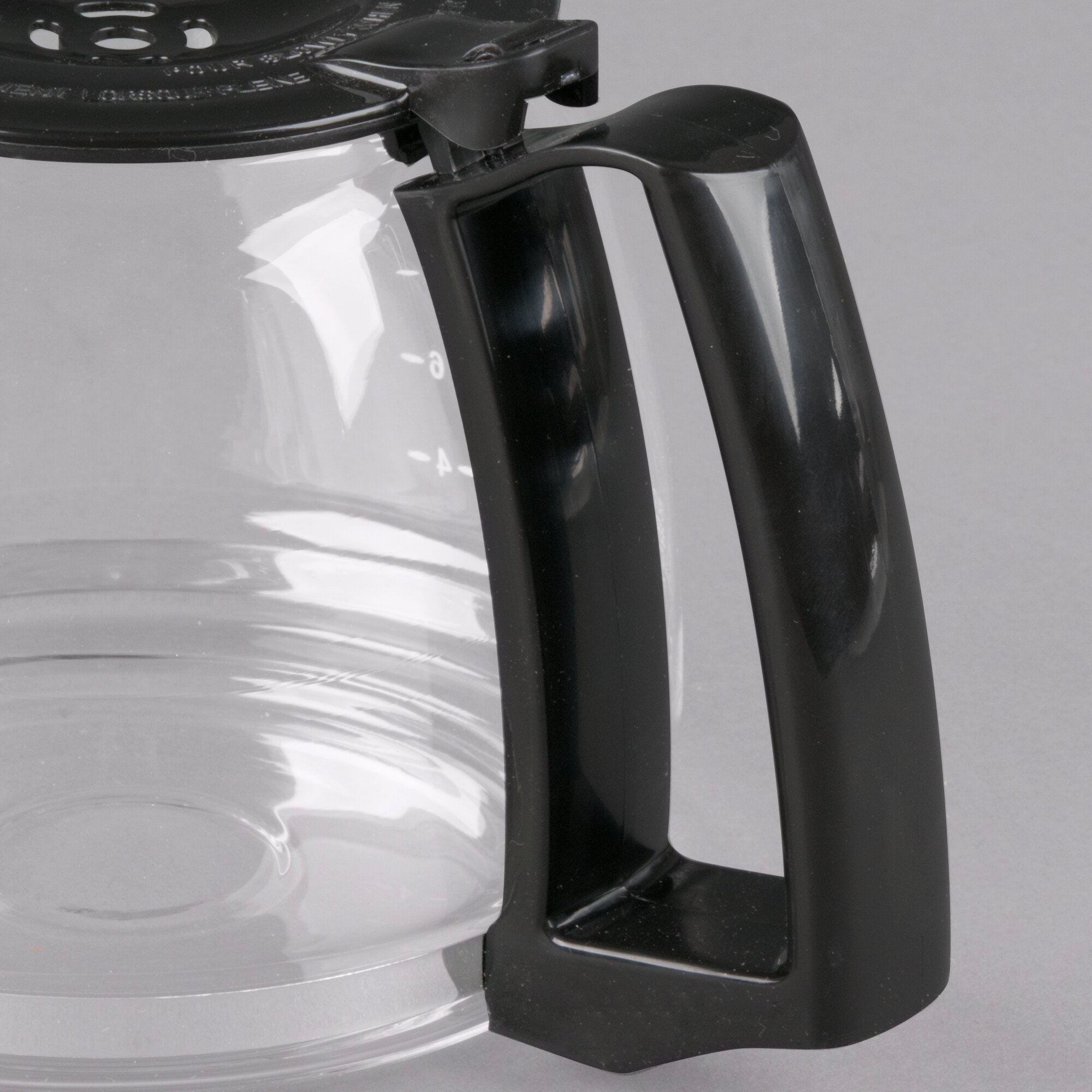 Proctor Silex 88185Y Glass 12 Cup Replacement Carafe with Black Handle